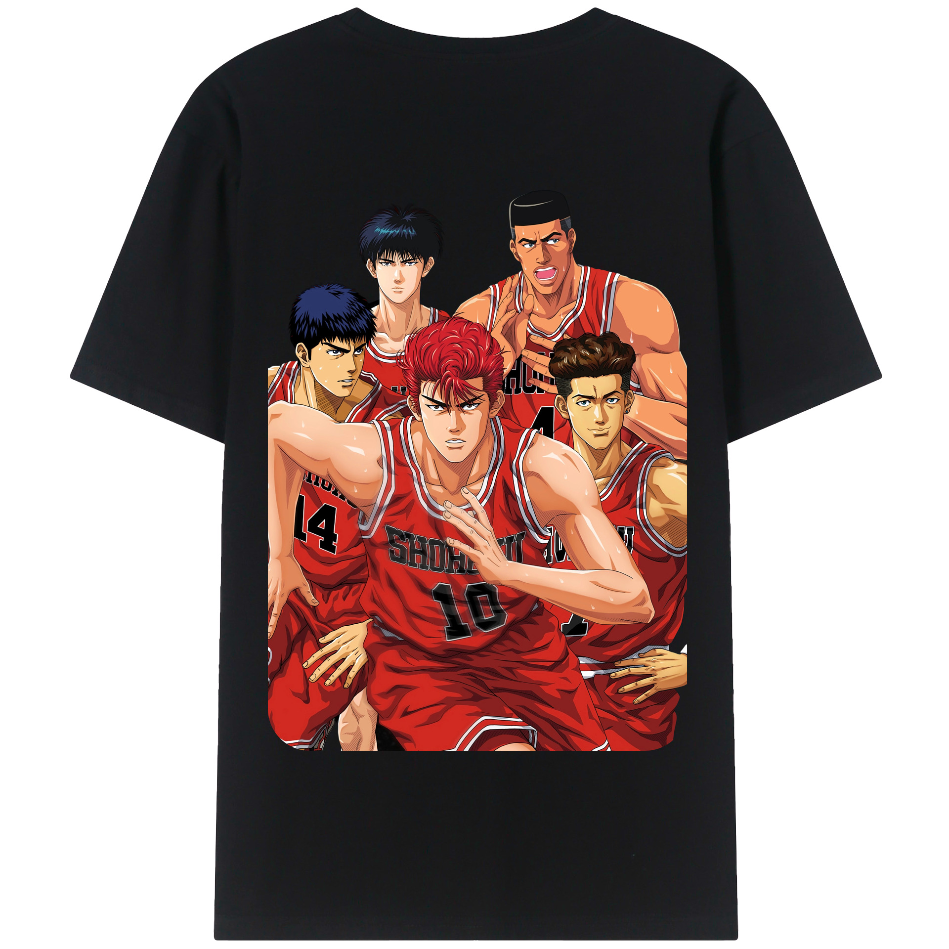 SLAM DUNK／スラムダンク 綿100％半袖Tシャツ（背面プリント）