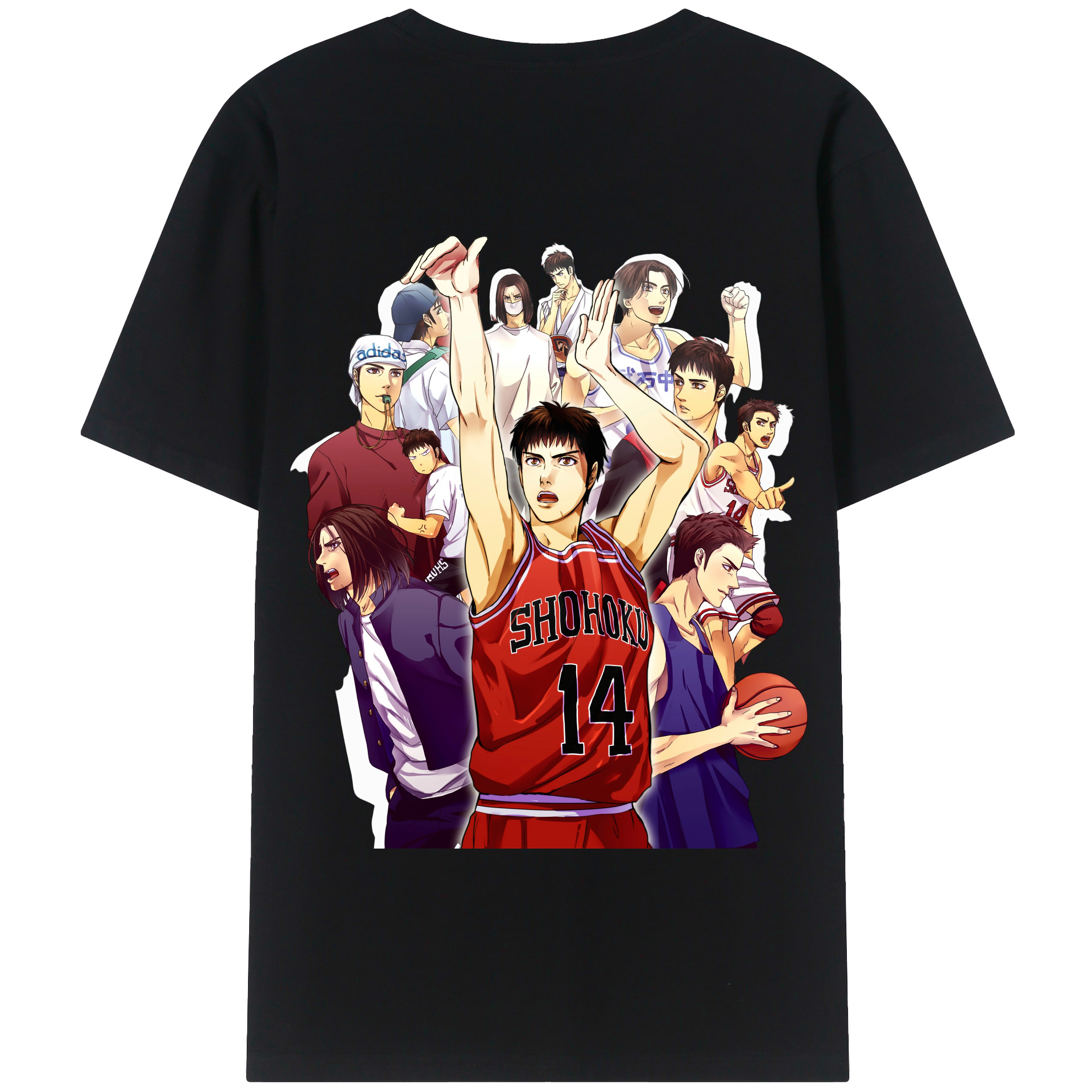 SLAM DUNK／スラムダンク 綿100％半袖Tシャツ（背面プリント）