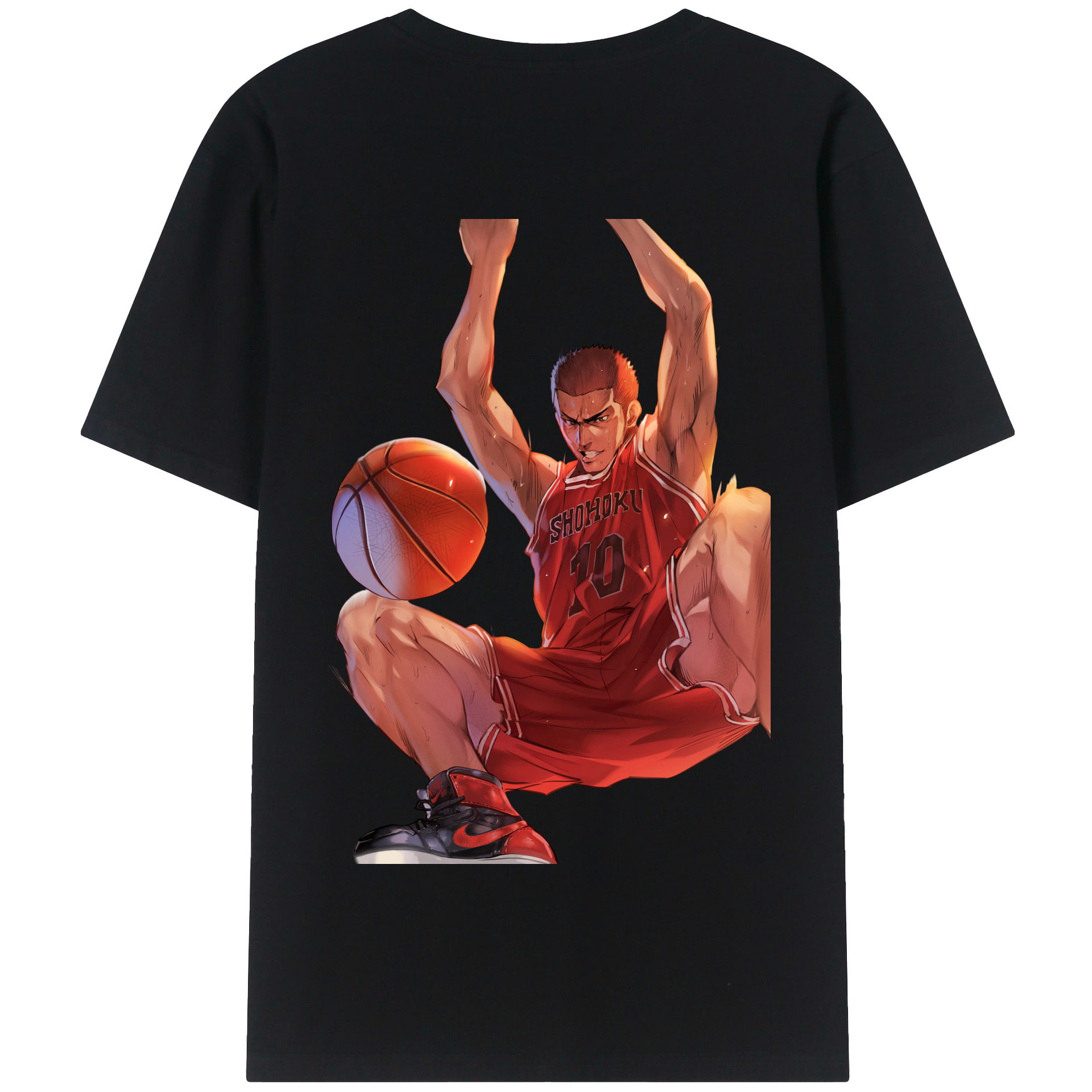 SLAM DUNK／スラムダンク 綿100％半袖Tシャツ（背面プリント）