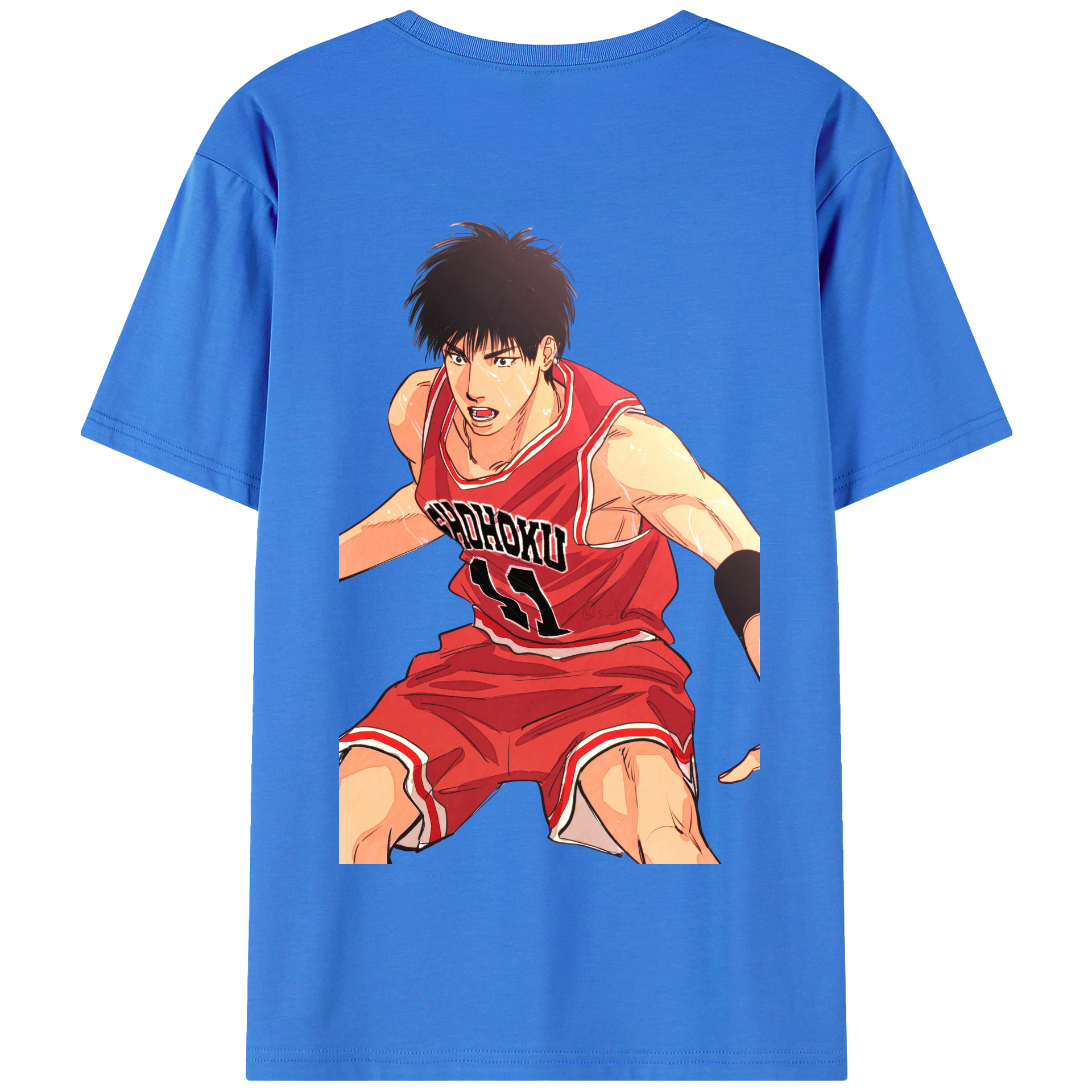 SLAM DUNK／スラムダンク 綿100％半袖Tシャツ（背面プリント）