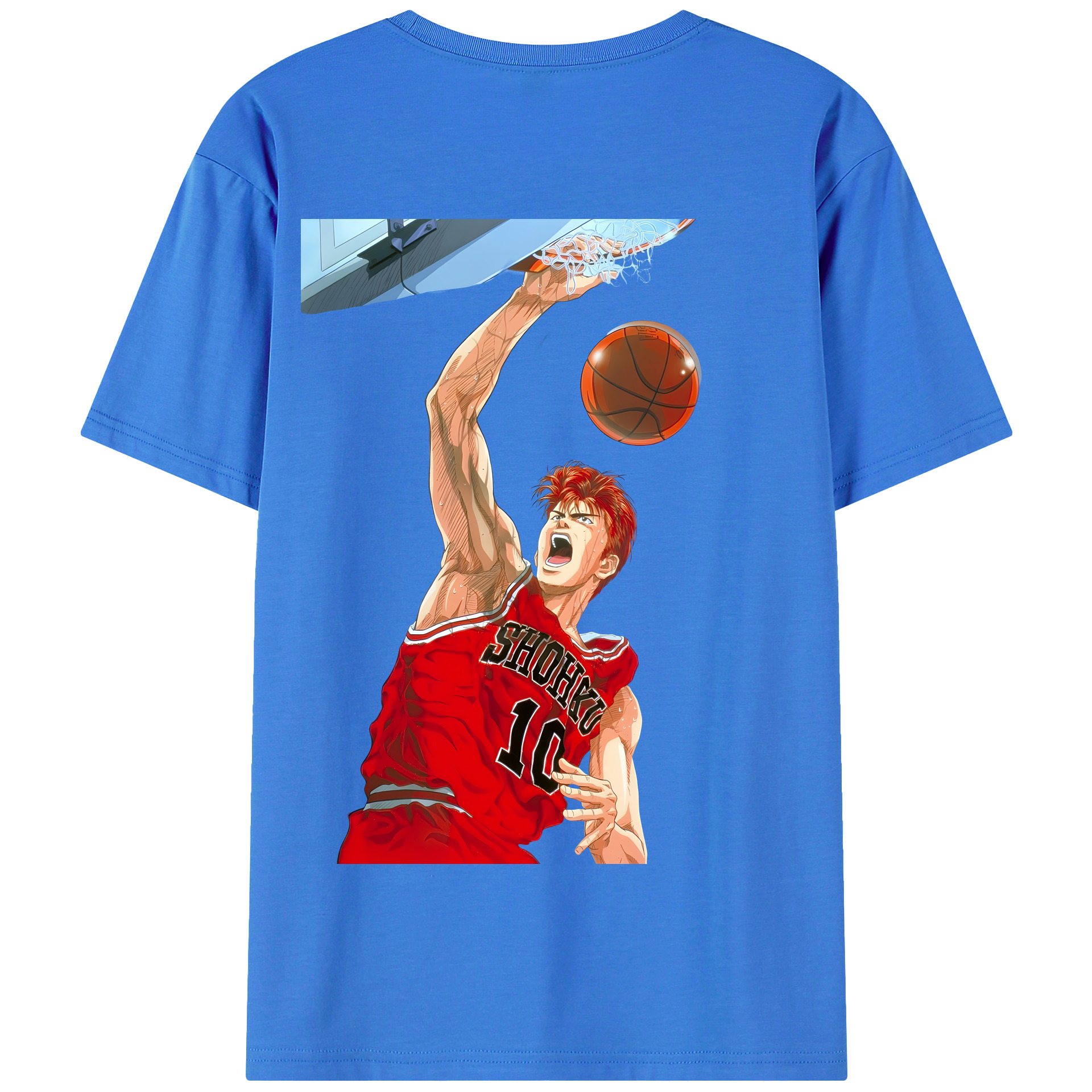 SLAM DUNK／スラムダンク 綿100％半袖Tシャツ（背面プリント）