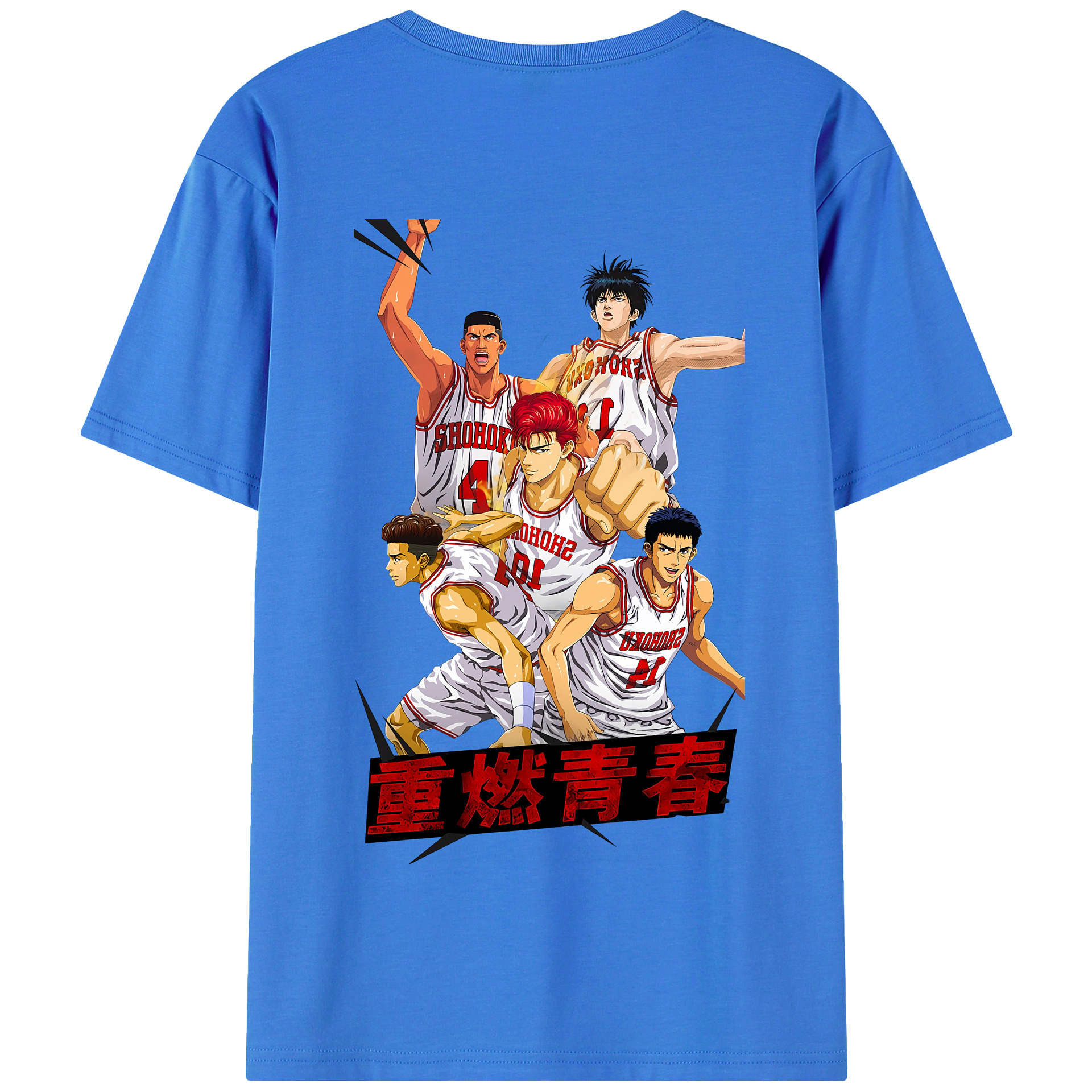SLAM DUNK／スラムダンク 綿100％半袖Tシャツ（背面プリント）