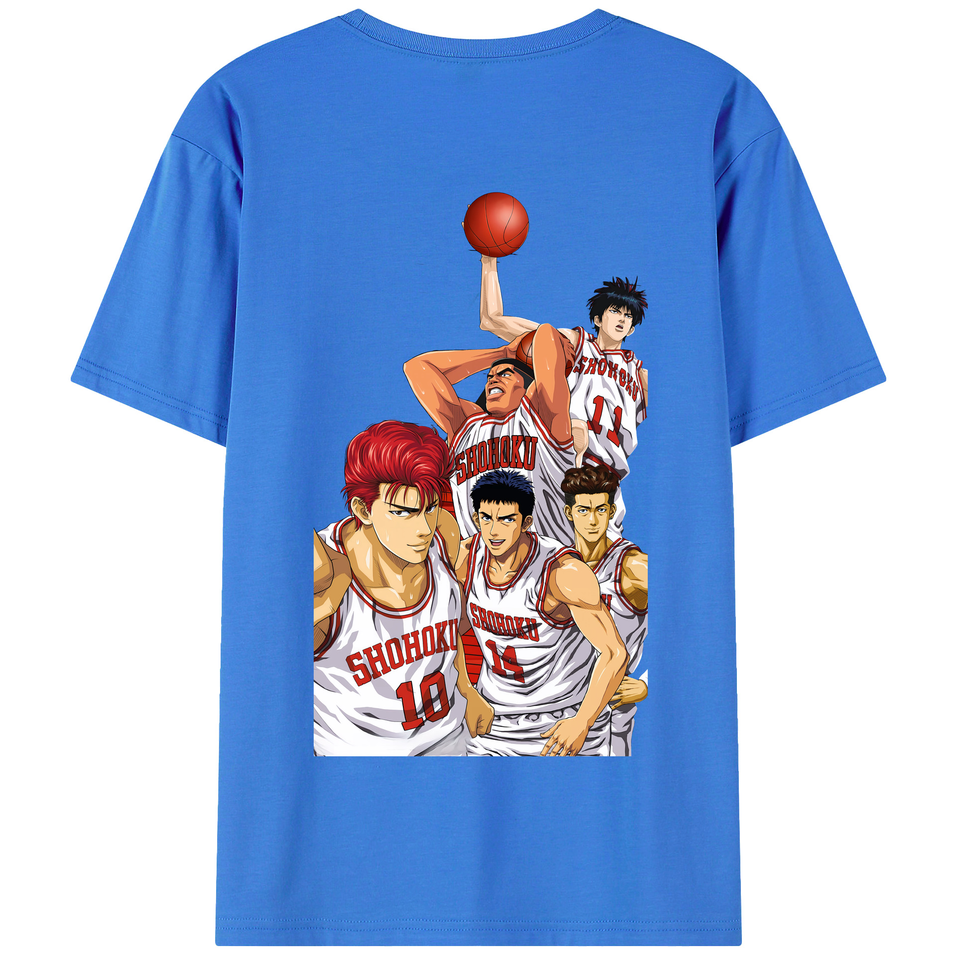 SLAM DUNK／スラムダンク 綿100％半袖Tシャツ（背面プリント）