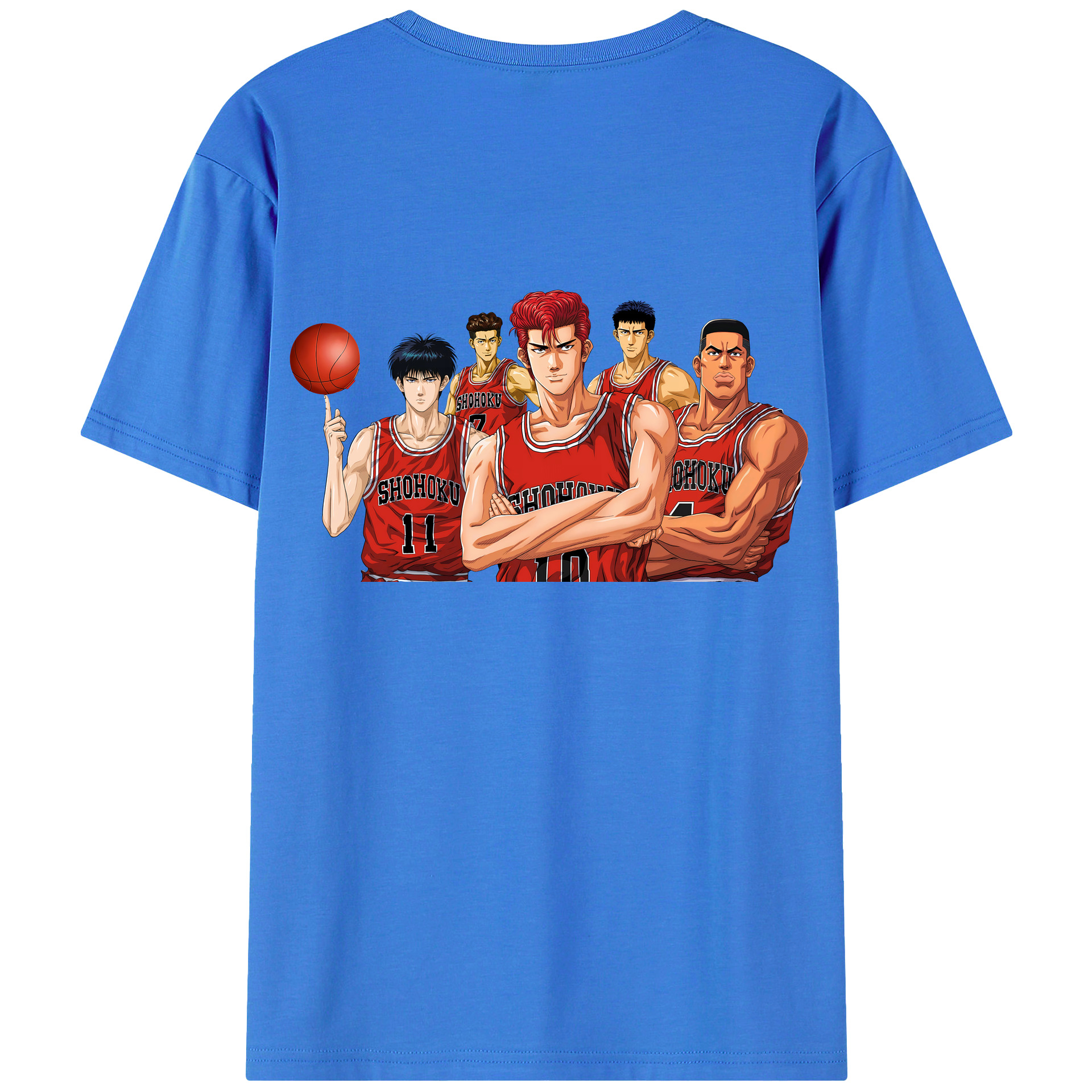 SLAM DUNK／スラムダンク 綿100％半袖Tシャツ（背面プリント）