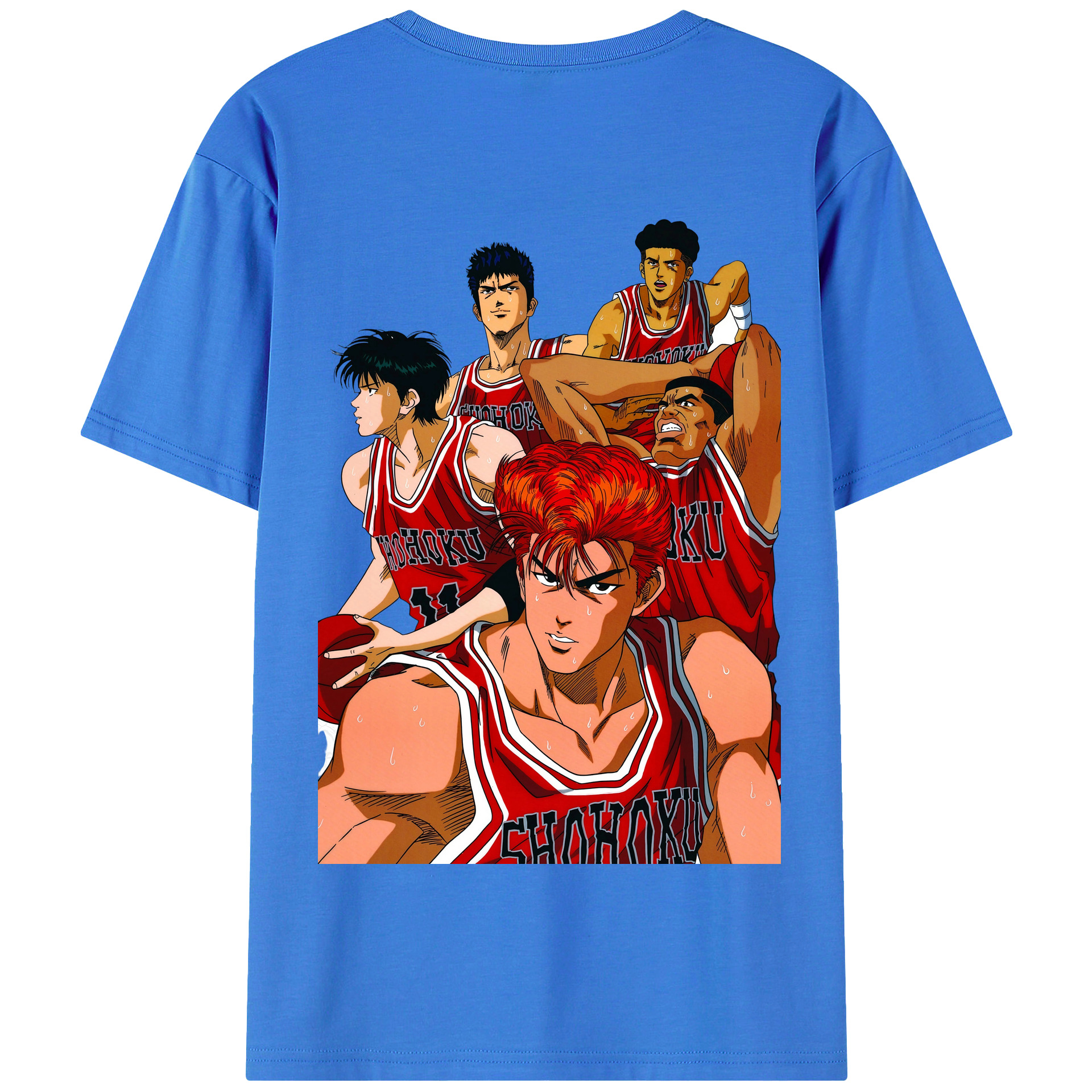 SLAM DUNK／スラムダンク 綿100％半袖Tシャツ（背面プリント）