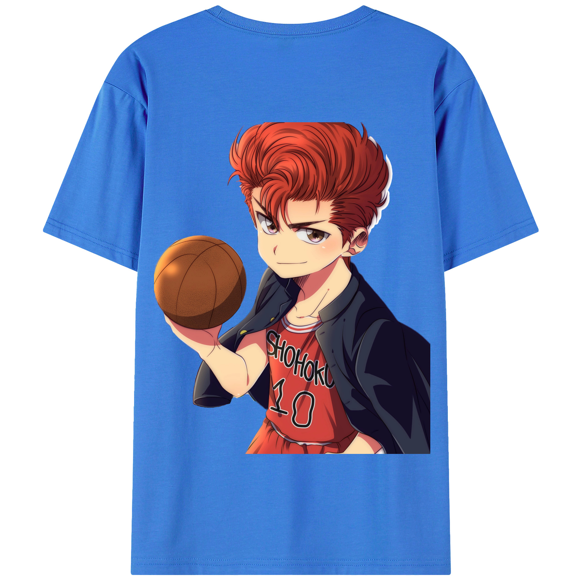 SLAM DUNK／スラムダンク 綿100％半袖Tシャツ（背面プリント）