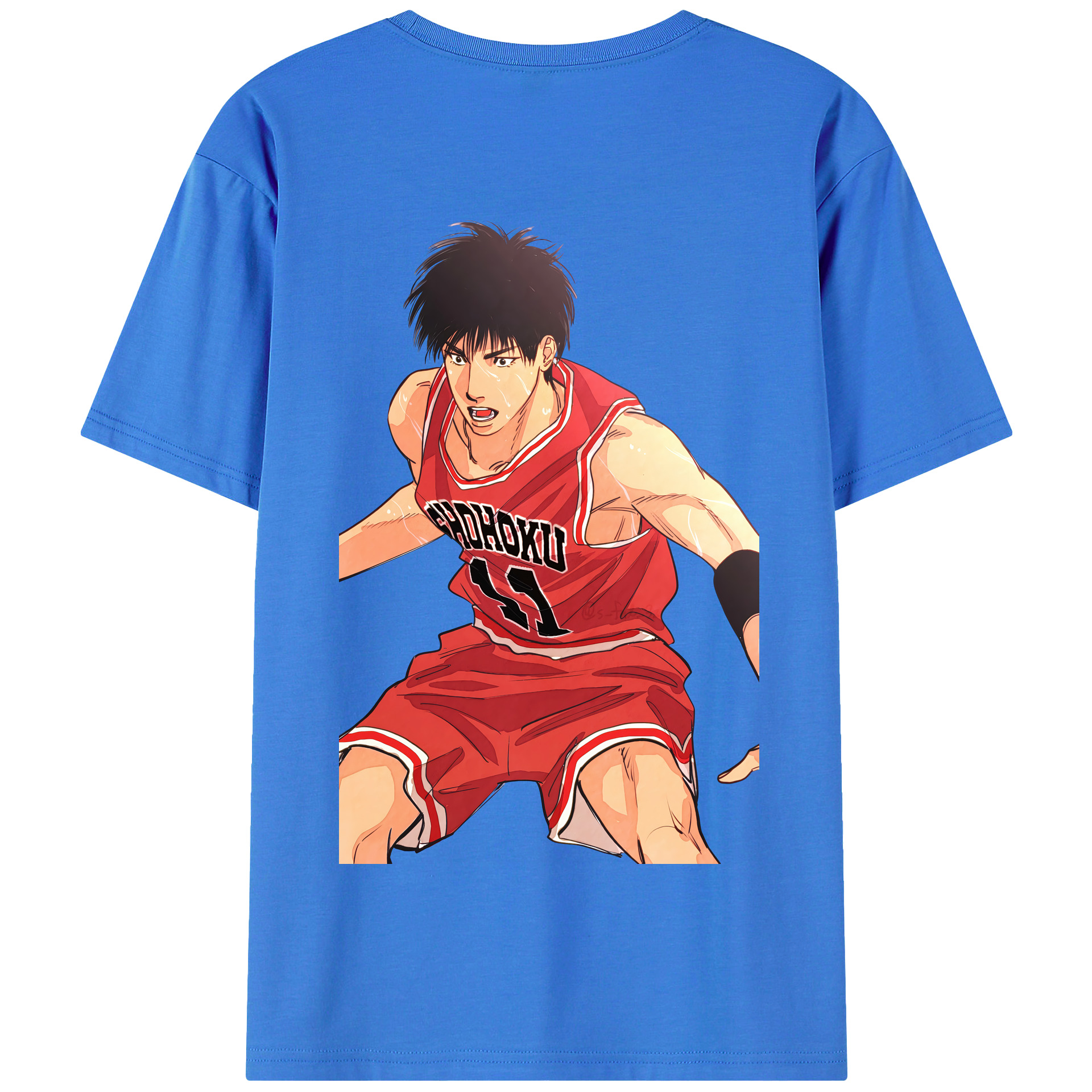 SLAM DUNK／スラムダンク 綿100％半袖Tシャツ（背面プリント）