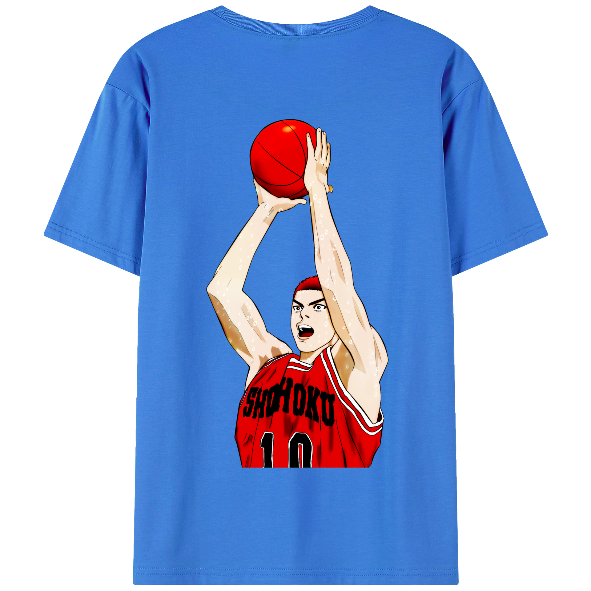 SLAM DUNK／スラムダンク 綿100％半袖Tシャツ（背面プリント）