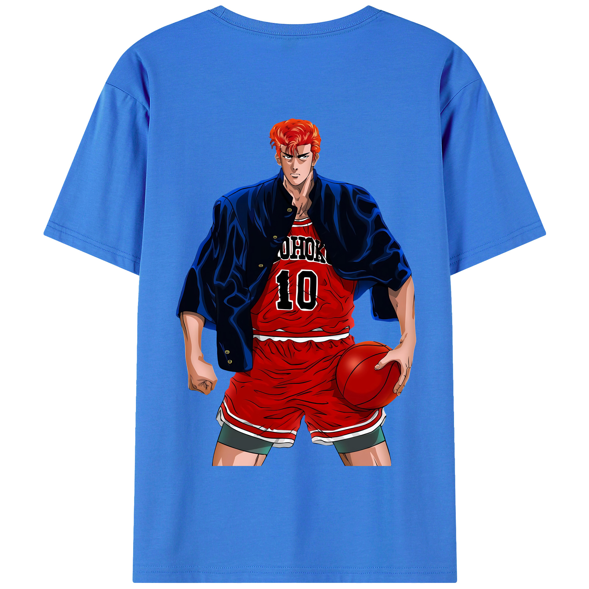 SLAM DUNK／スラムダンク 綿100％半袖Tシャツ（背面プリント）
