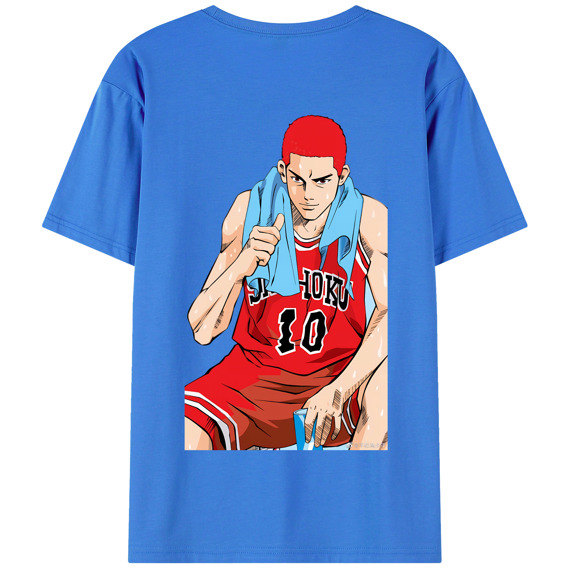 SLAM DUNK／スラムダンク 綿100％半袖Tシャツ（背面プリント）