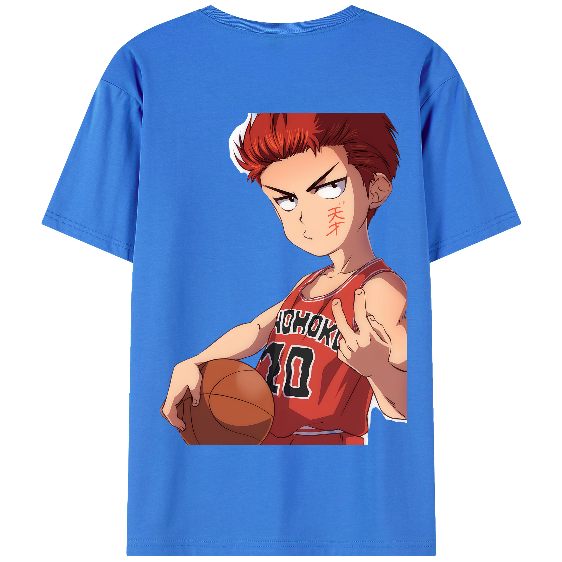SLAM DUNK／スラムダンク 綿100％半袖Tシャツ（背面プリント）