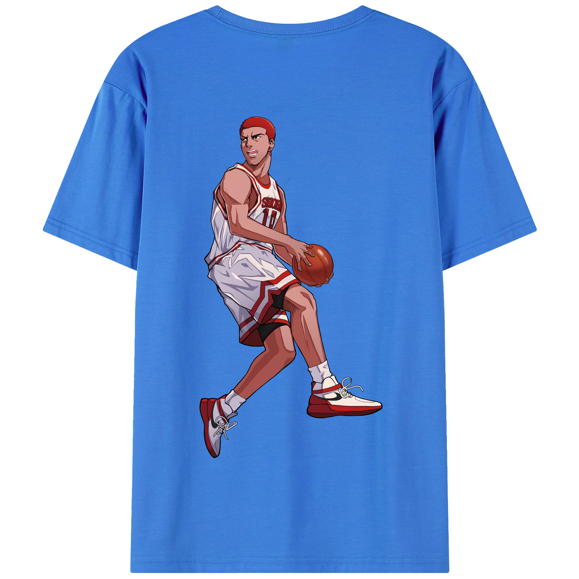 SLAM DUNK／スラムダンク 綿100％半袖Tシャツ（背面プリント）