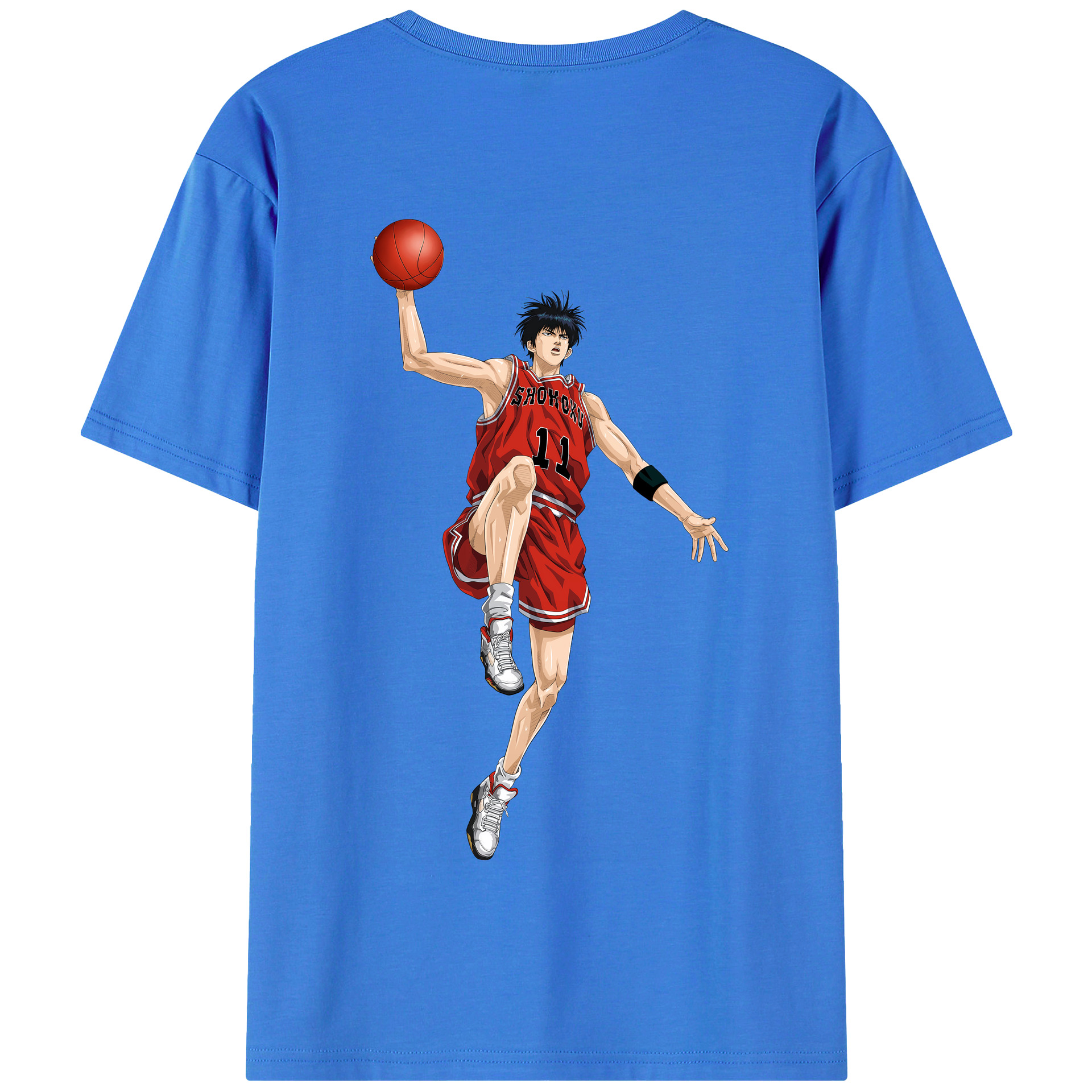 SLAM DUNK／スラムダンク 綿100％半袖Tシャツ（背面プリント）
