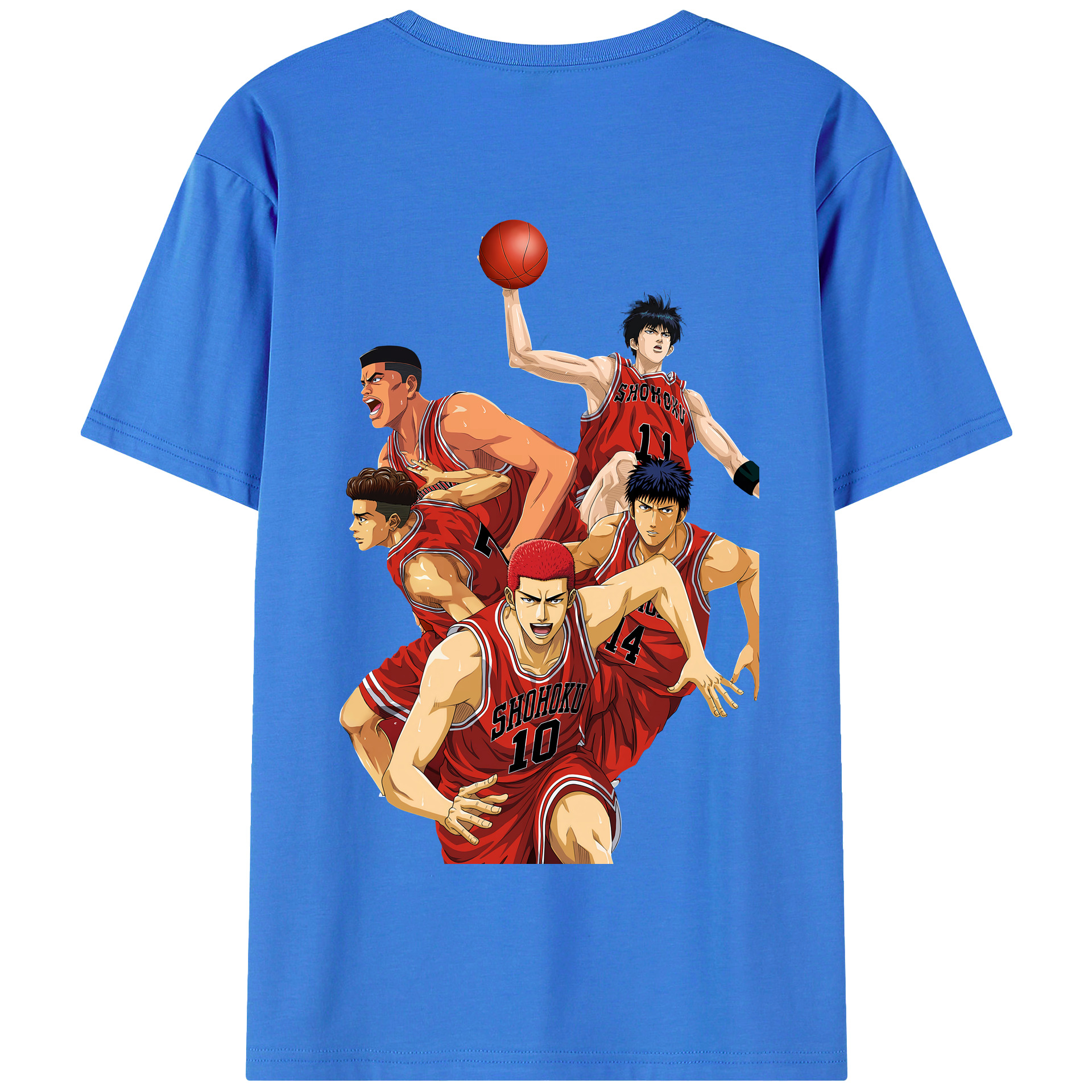 SLAM DUNK／スラムダンク 綿100％半袖Tシャツ（背面プリント）