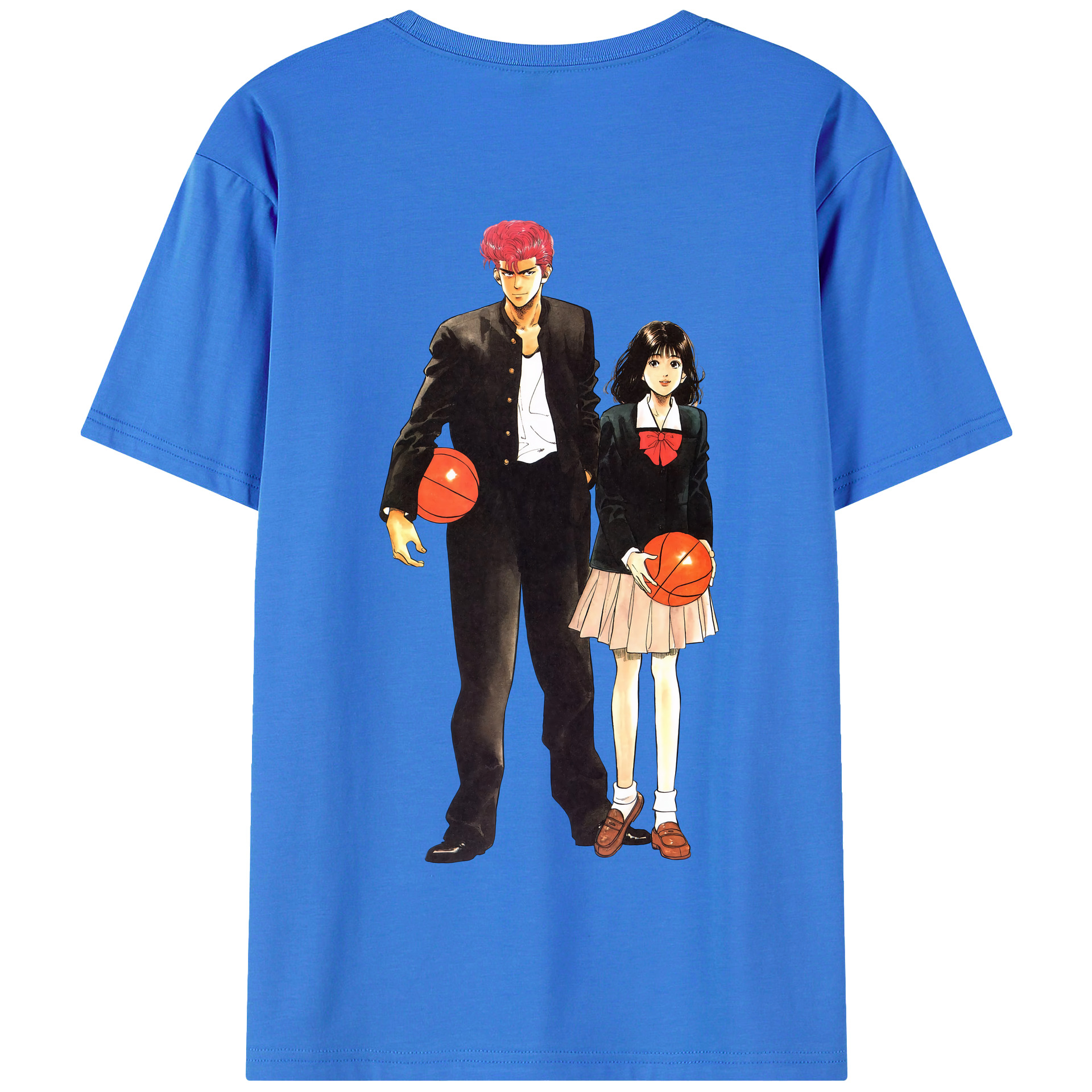 SLAM DUNK／スラムダンク 綿100％半袖Tシャツ（背面プリント）