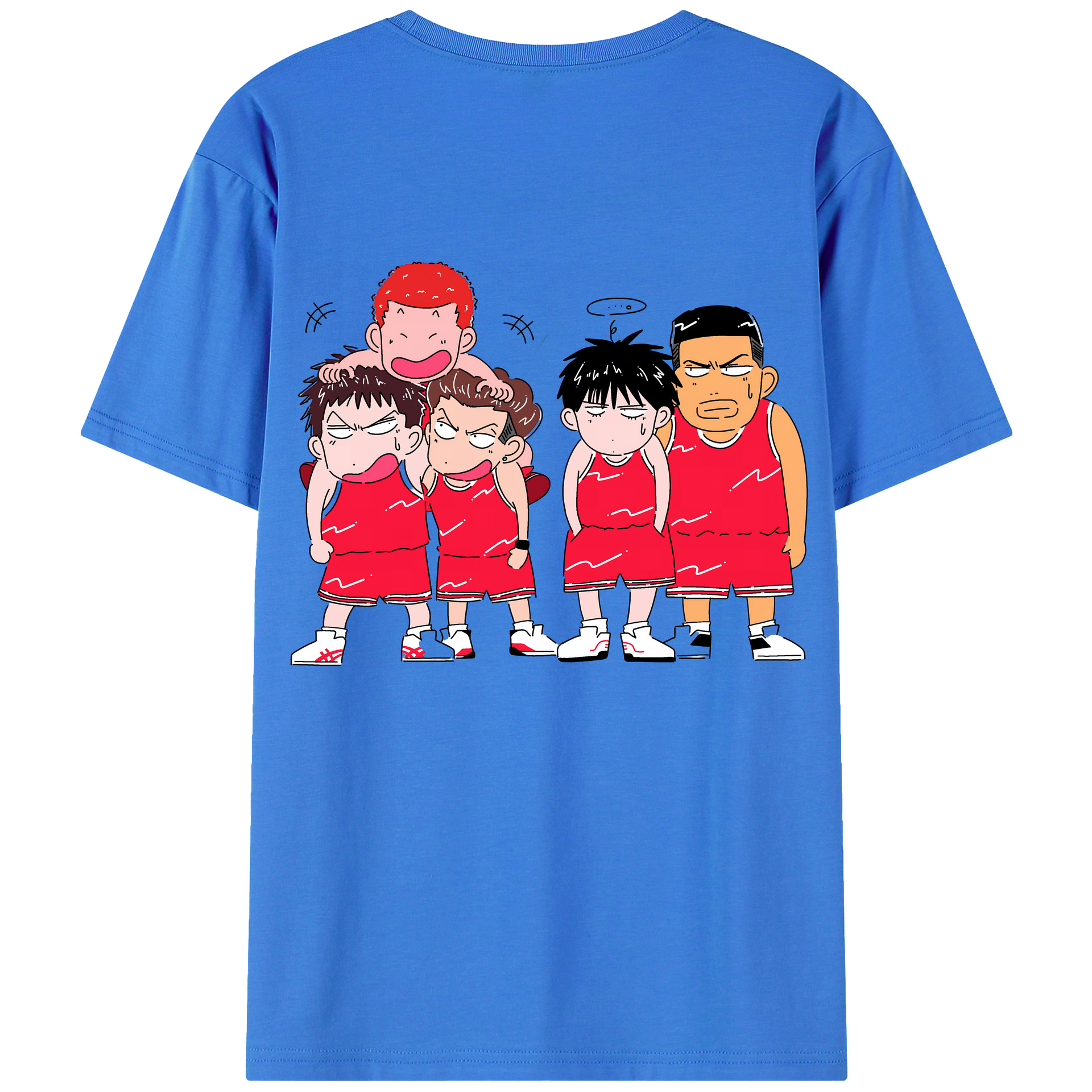 SLAM DUNK／スラムダンク 綿100％半袖Tシャツ（背面プリント）
