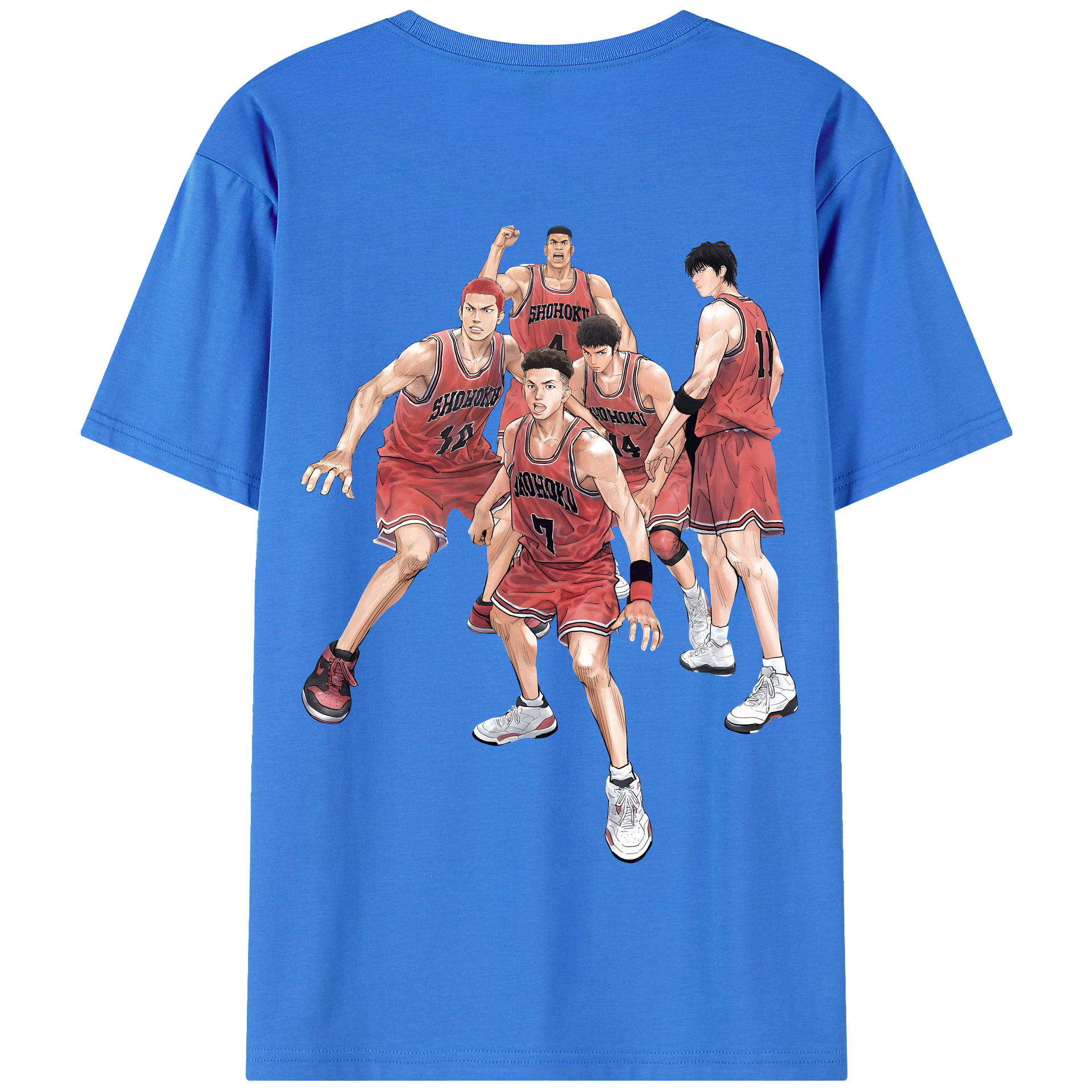 SLAM DUNK／スラムダンク 綿100％半袖Tシャツ（背面プリント）