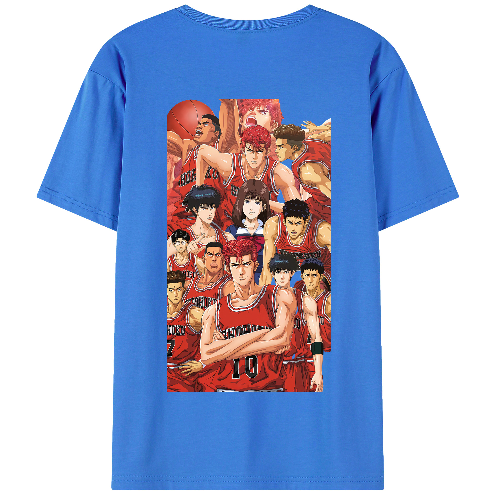 SLAM DUNK／スラムダンク 綿100％半袖Tシャツ（背面プリント）