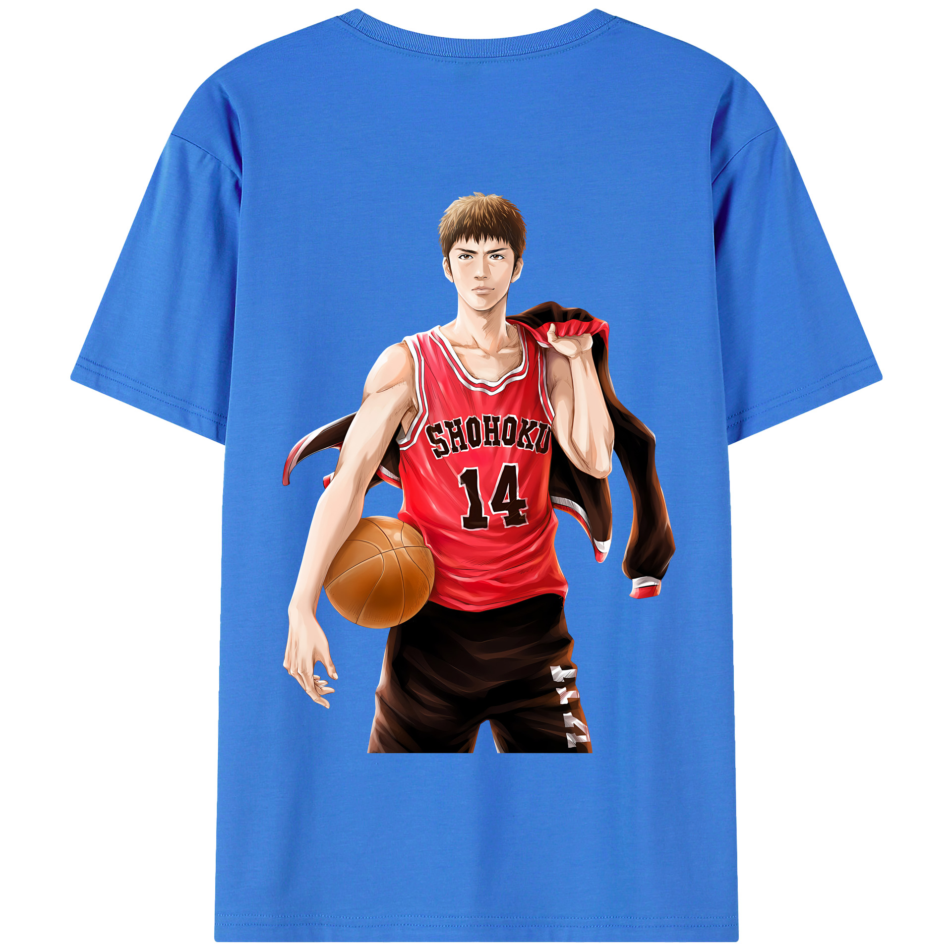 SLAM DUNK／スラムダンク 綿100％半袖Tシャツ（背面プリント）