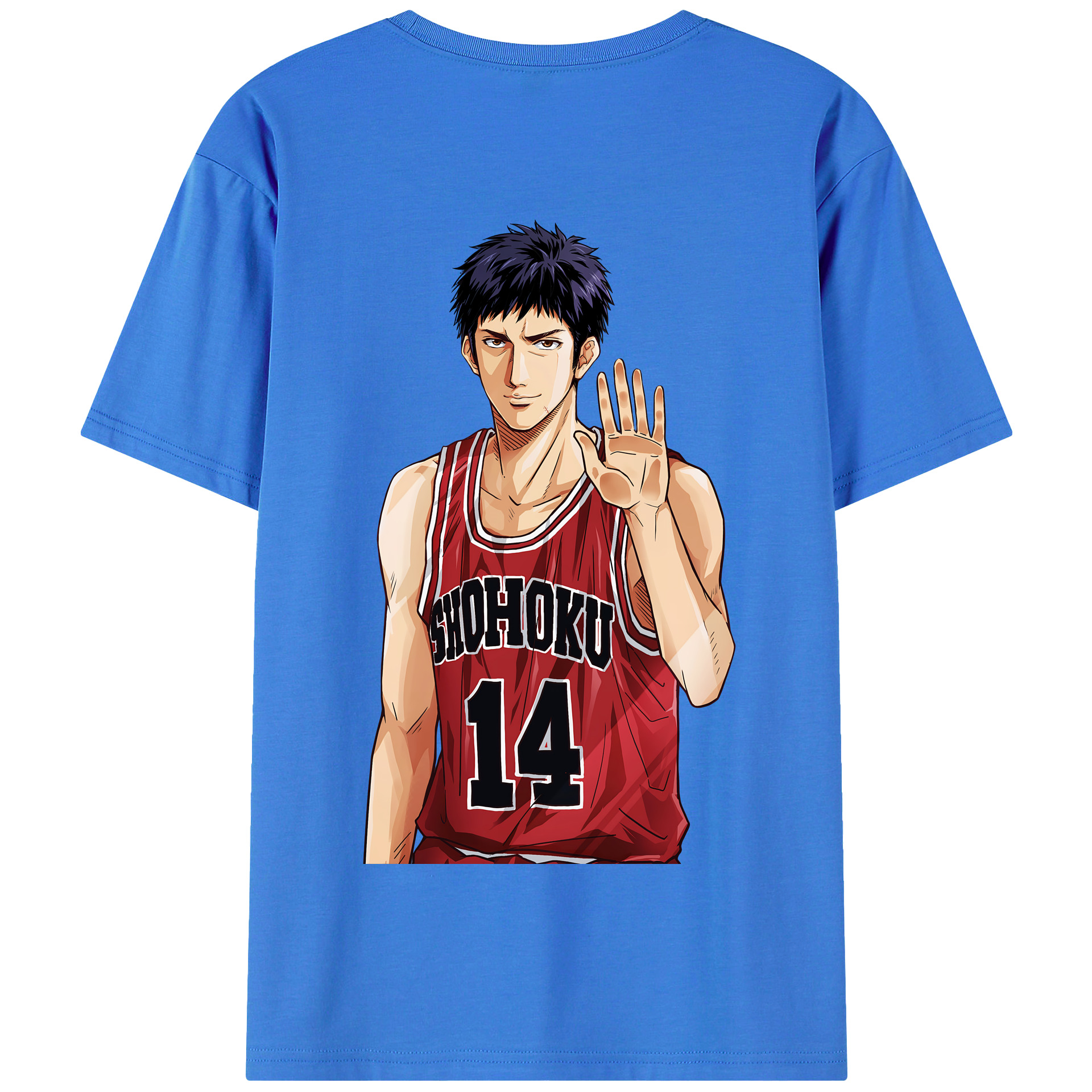 SLAM DUNK／スラムダンク 綿100％半袖Tシャツ（背面プリント）