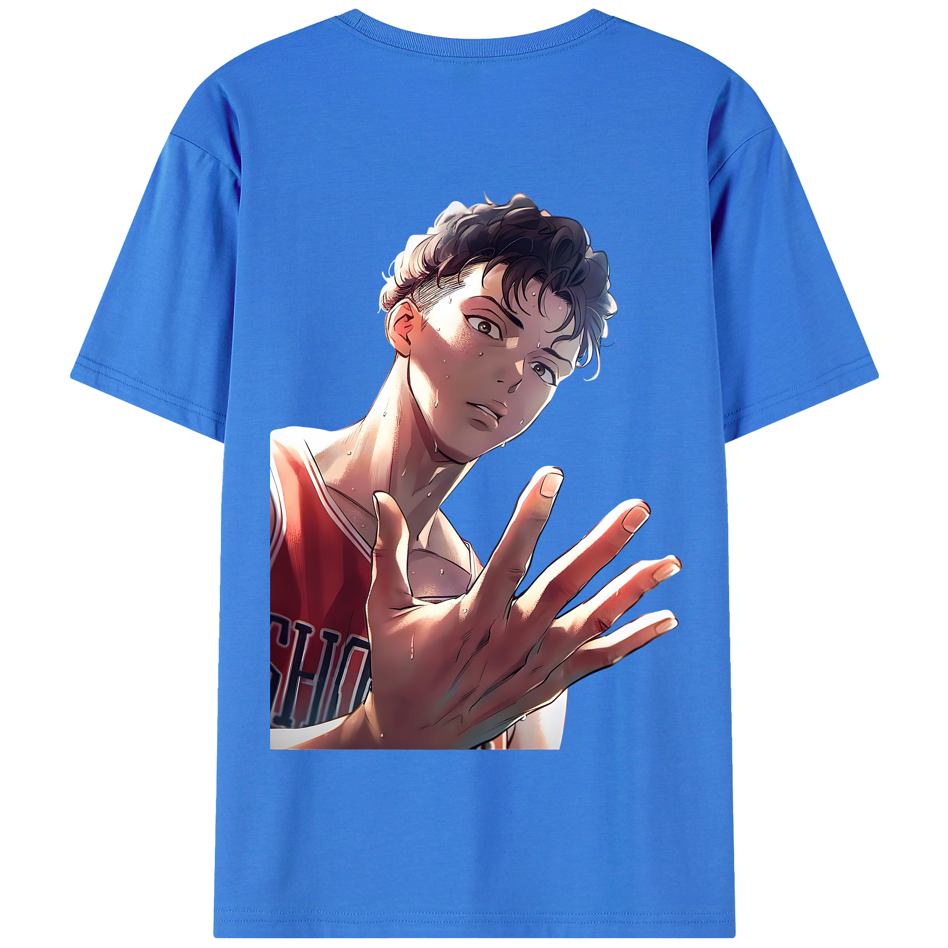 SLAM DUNK／スラムダンク 綿100％半袖Tシャツ（背面プリント）