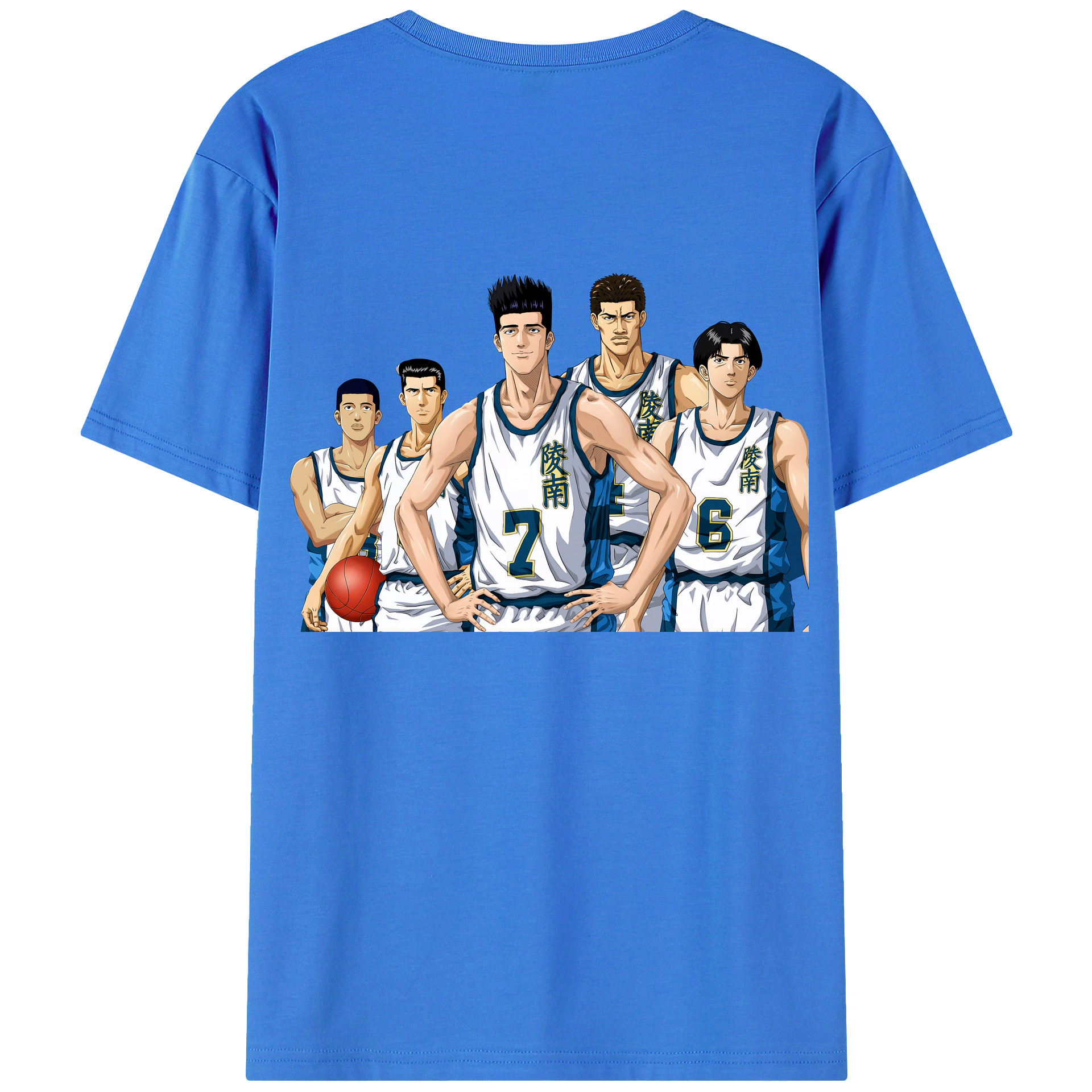 SLAM DUNK／スラムダンク 綿100％半袖Tシャツ（背面プリント）