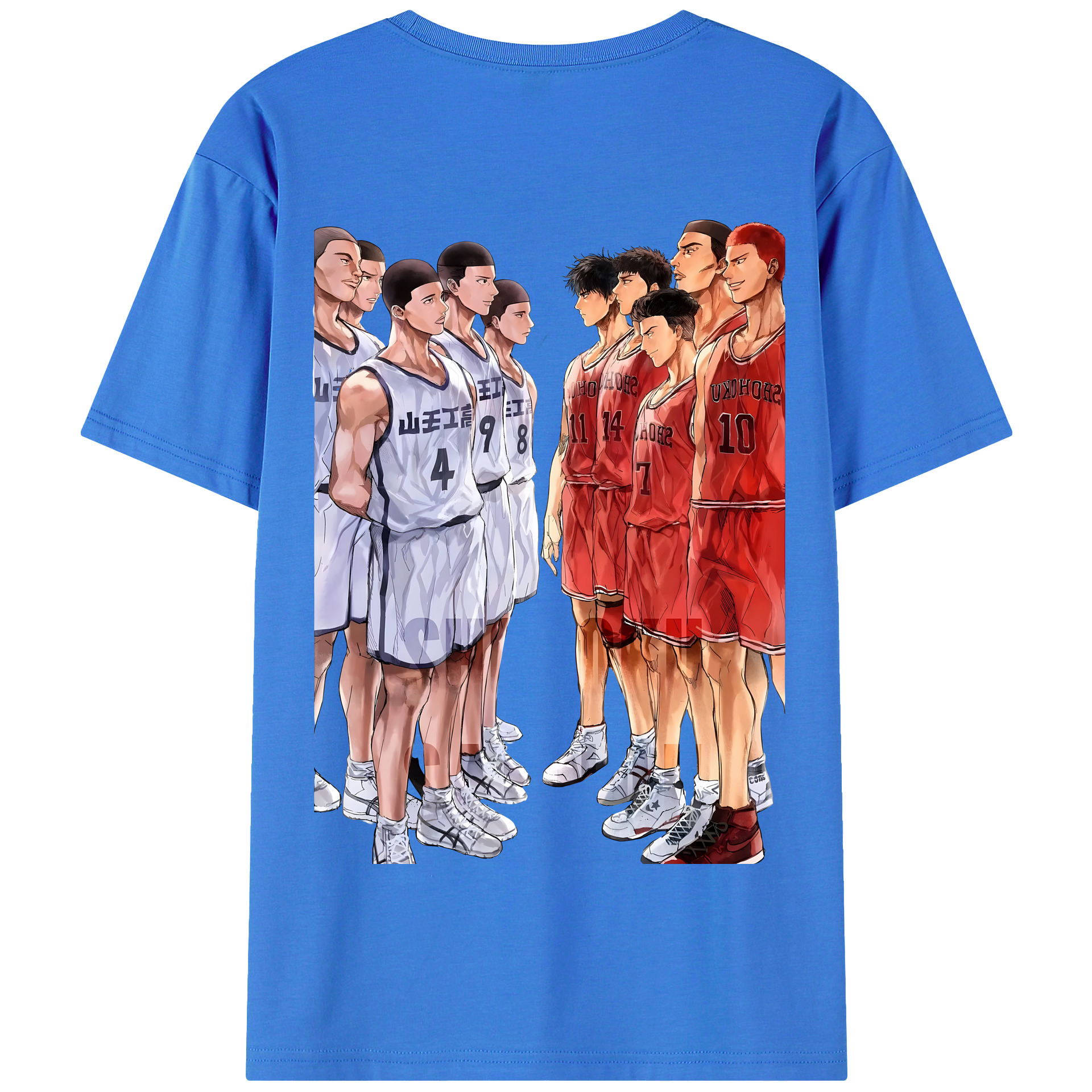 SLAM DUNK／スラムダンク 綿100％半袖Tシャツ（背面プリント）
