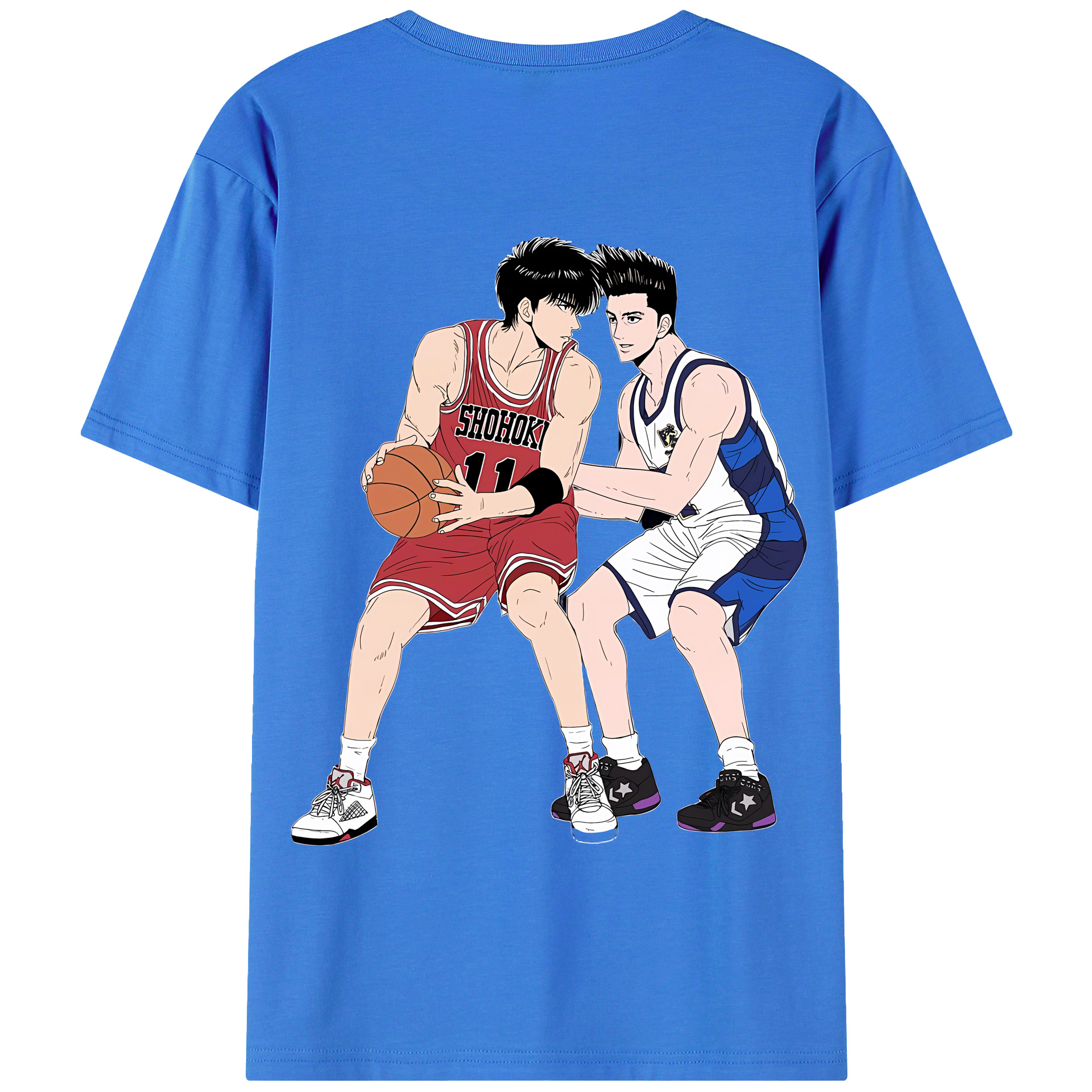 SLAM DUNK／スラムダンク 綿100％半袖Tシャツ（背面プリント）