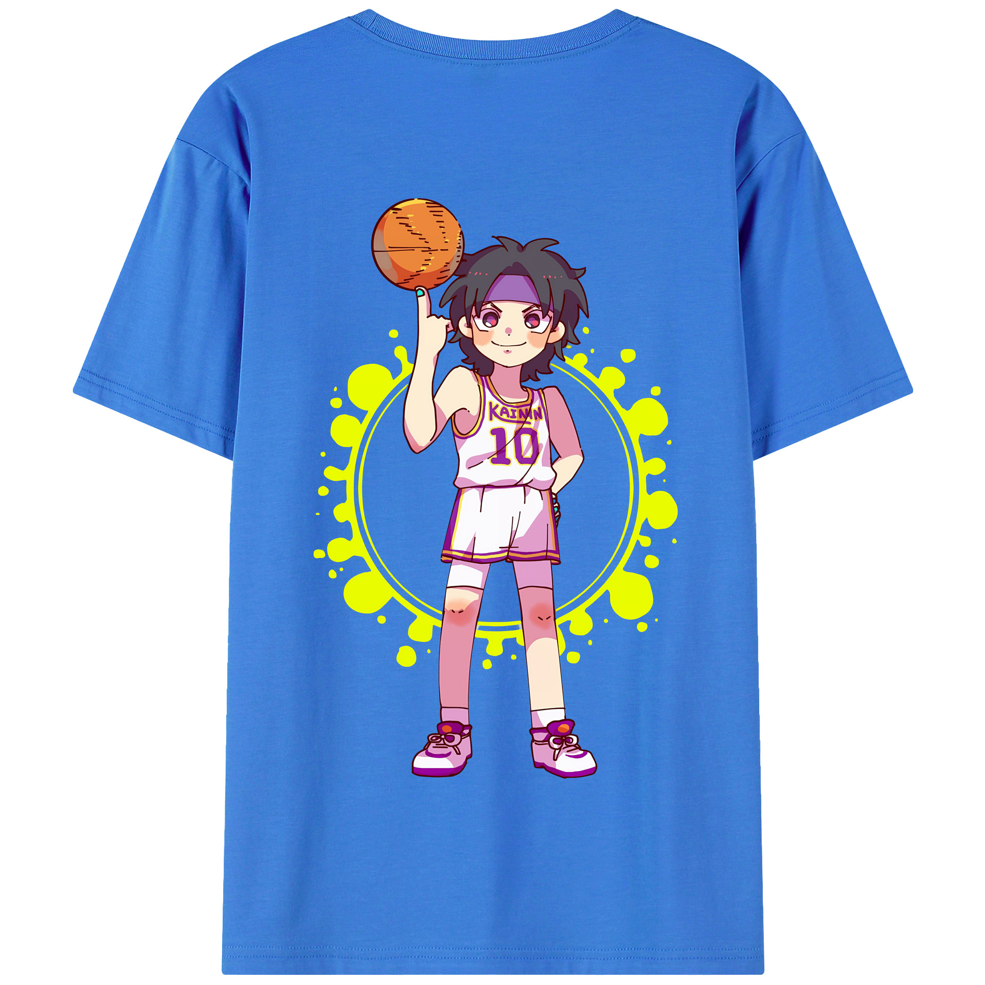 SLAM DUNK／スラムダンク 綿100％半袖Tシャツ（背面プリント）