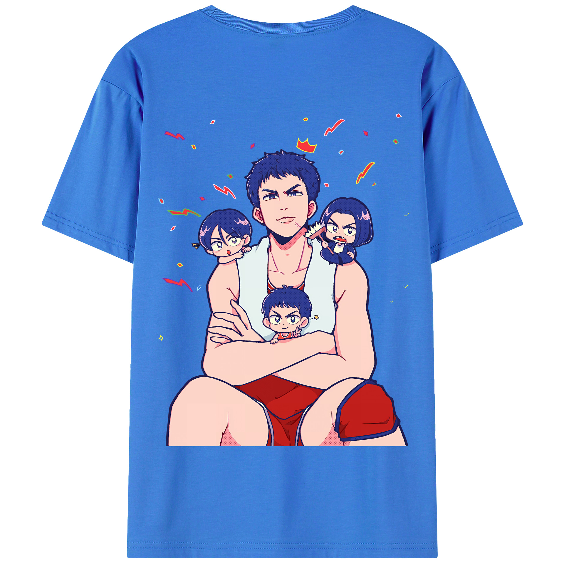 SLAM DUNK／スラムダンク 綿100％半袖Tシャツ（背面プリント）