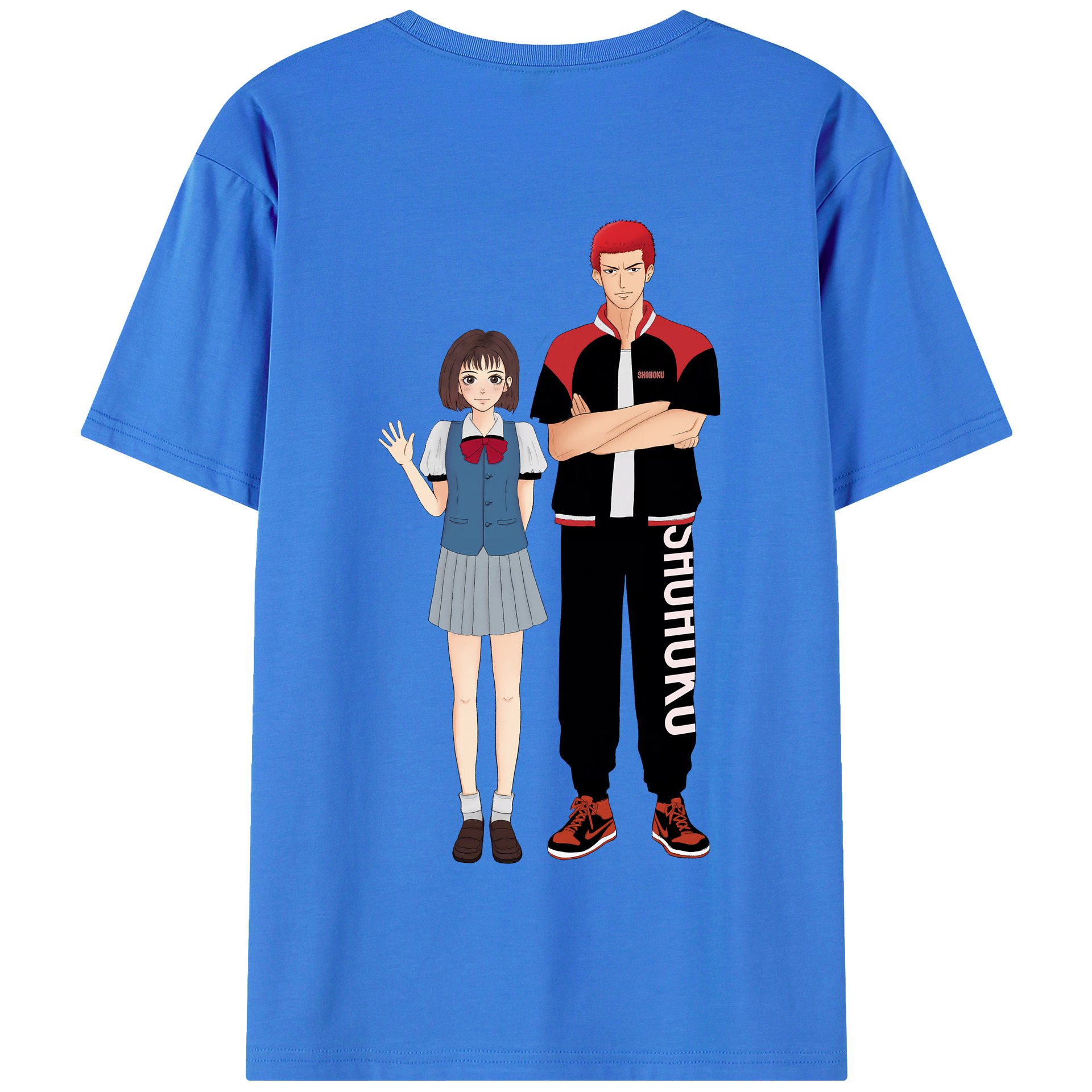 SLAM DUNK／スラムダンク 綿100％半袖Tシャツ（背面プリント）