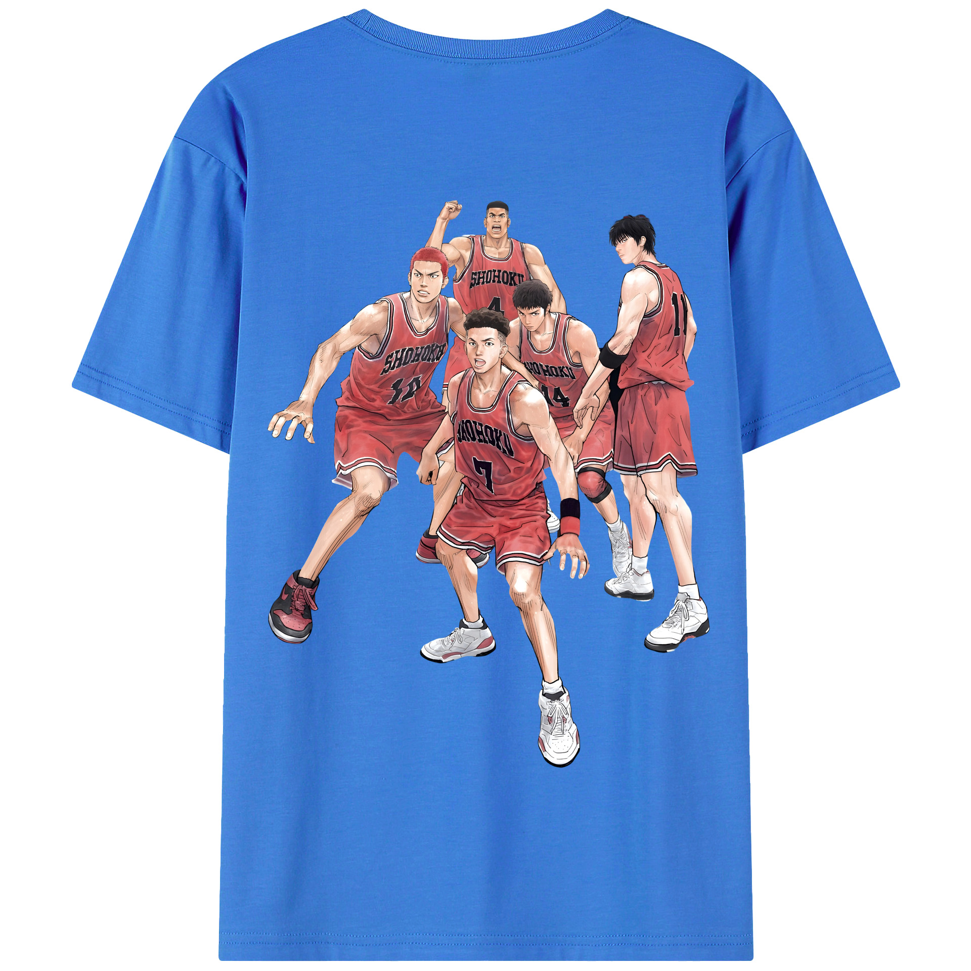SLAM DUNK／スラムダンク 綿100％半袖Tシャツ（背面プリント）