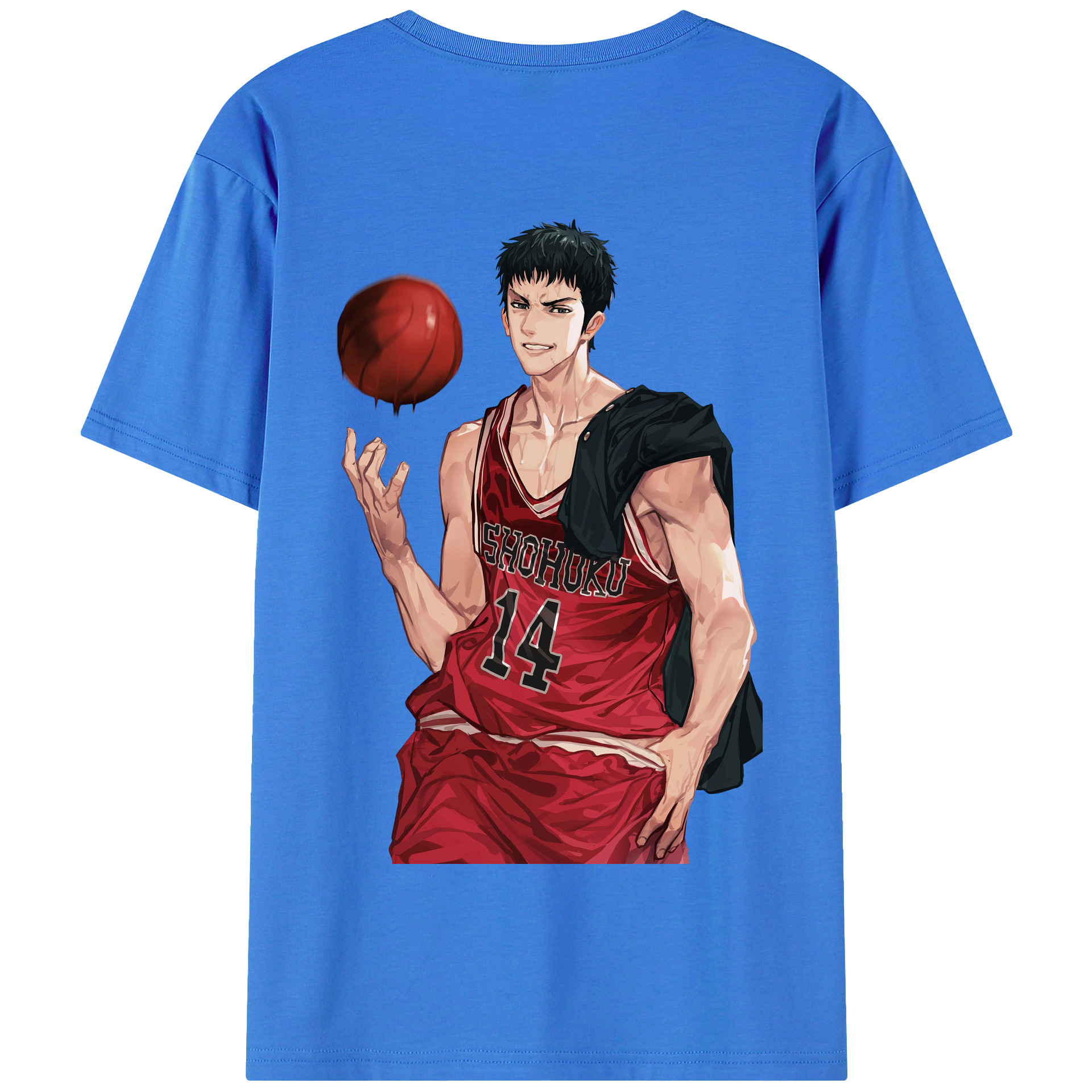 SLAM DUNK／スラムダンク 綿100％半袖Tシャツ（背面プリント）