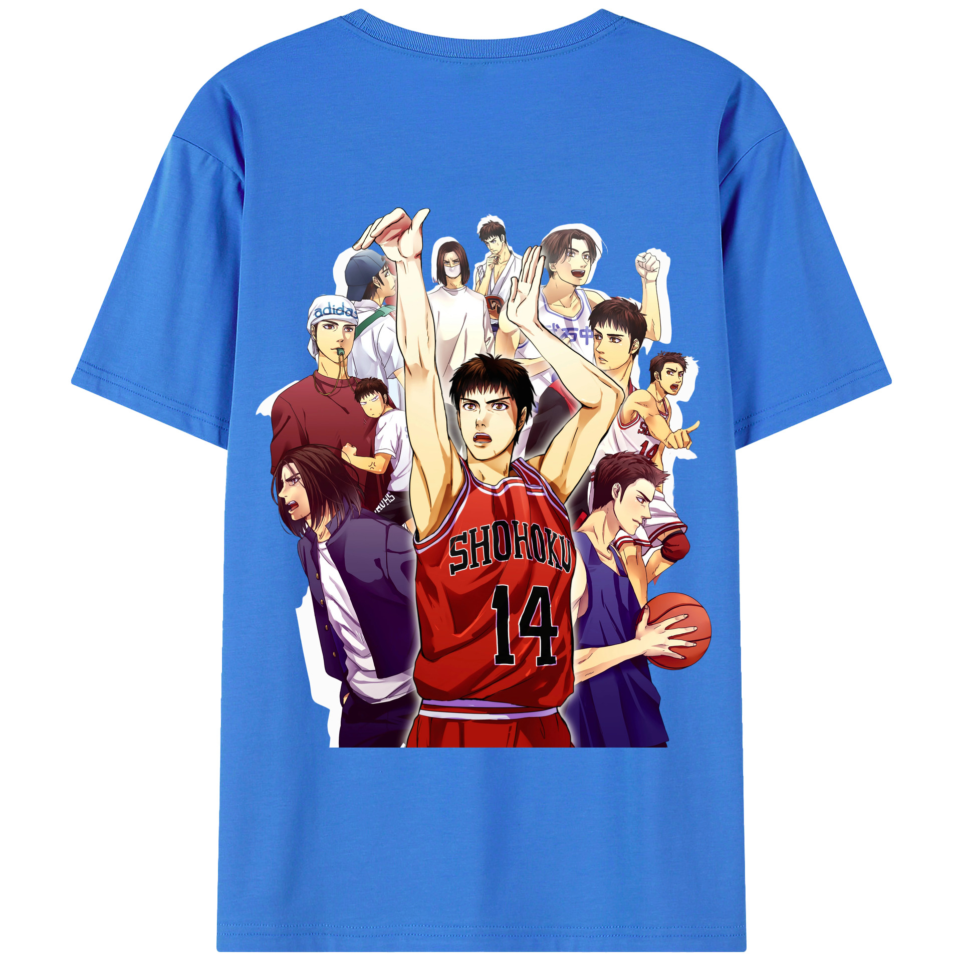 SLAM DUNK／スラムダンク 綿100％半袖Tシャツ（背面プリント）