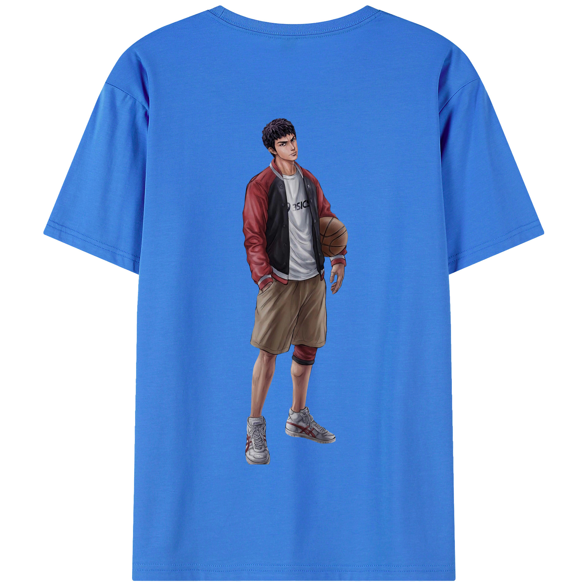 SLAM DUNK／スラムダンク 綿100％半袖Tシャツ（背面プリント）