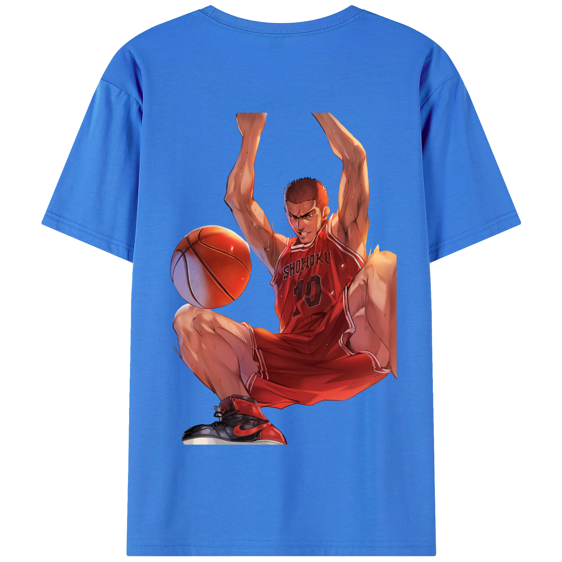 SLAM DUNK／スラムダンク 綿100％半袖Tシャツ（背面プリント）