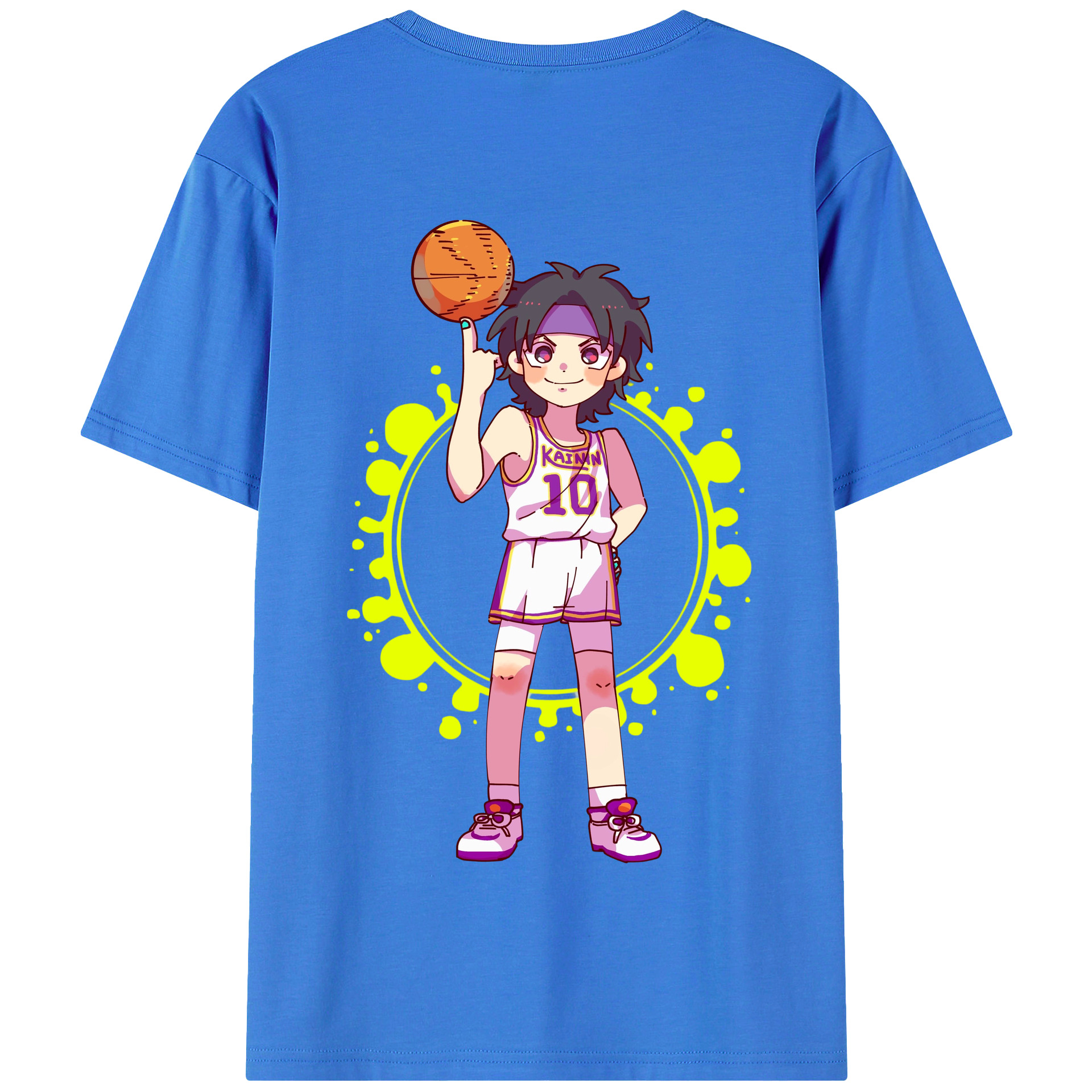 SLAM DUNK／スラムダンク 綿100％半袖Tシャツ（背面プリント）