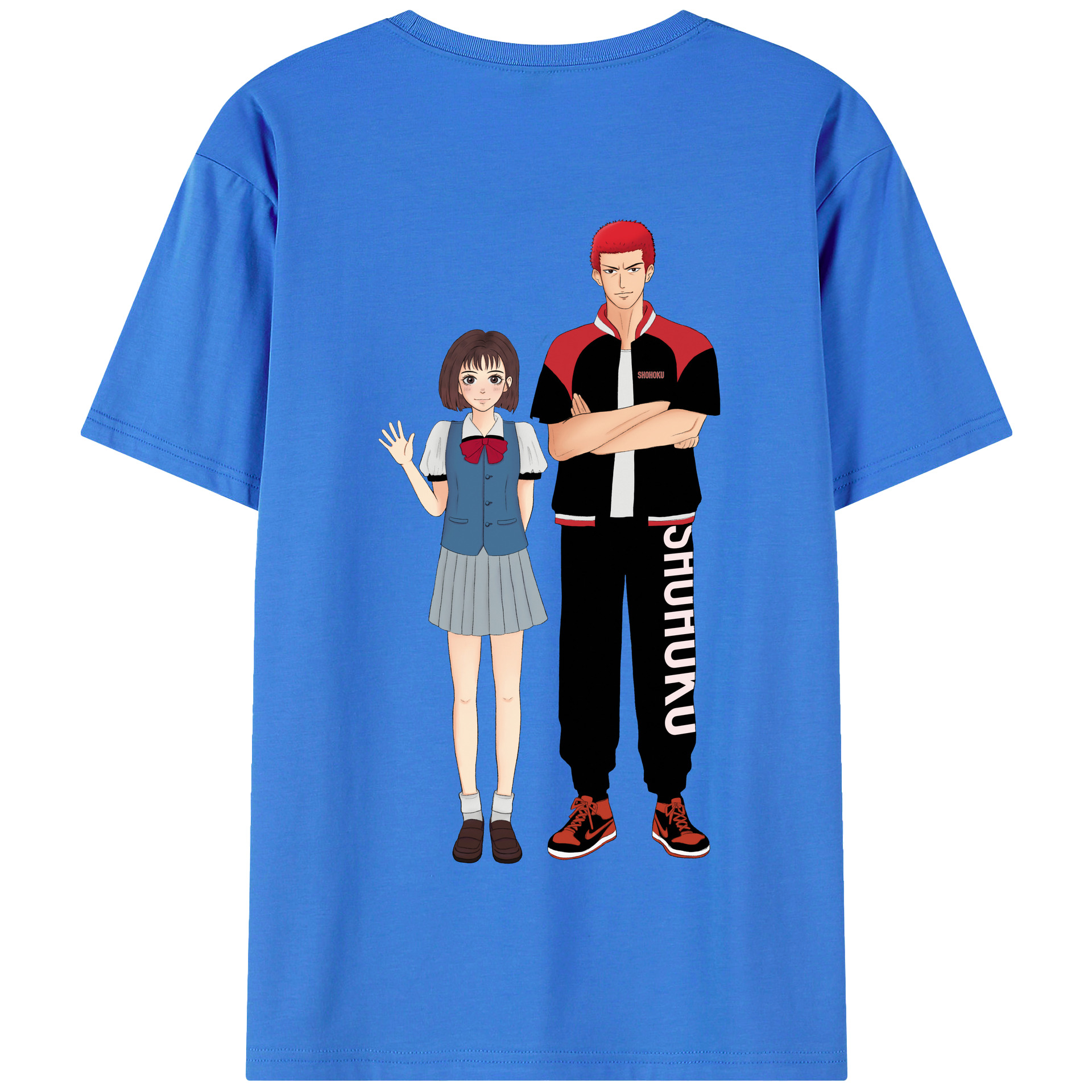 SLAM DUNK／スラムダンク 綿100％半袖Tシャツ（背面プリント）