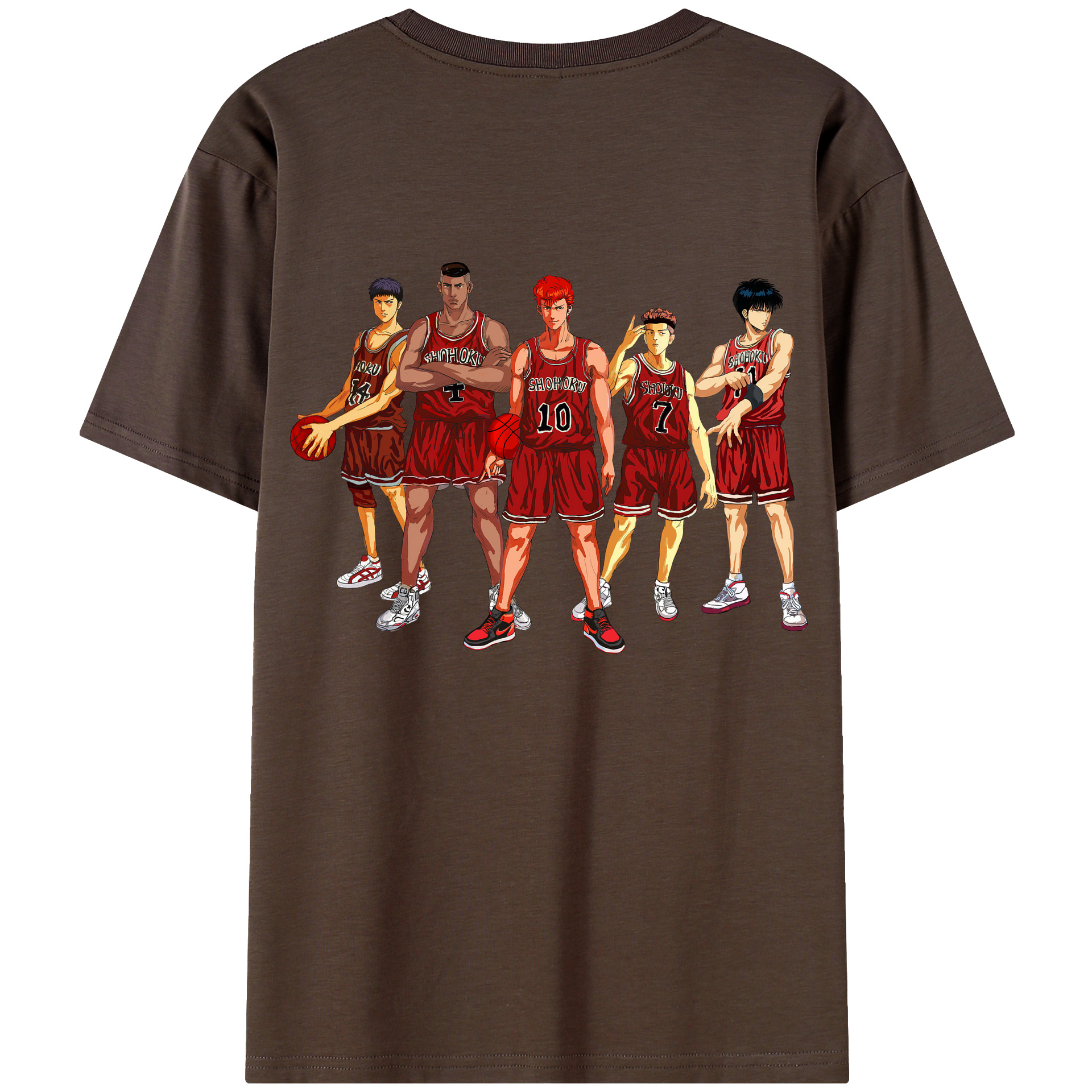 SLAM DUNK／スラムダンク 綿100％半袖Tシャツ（背面プリント）