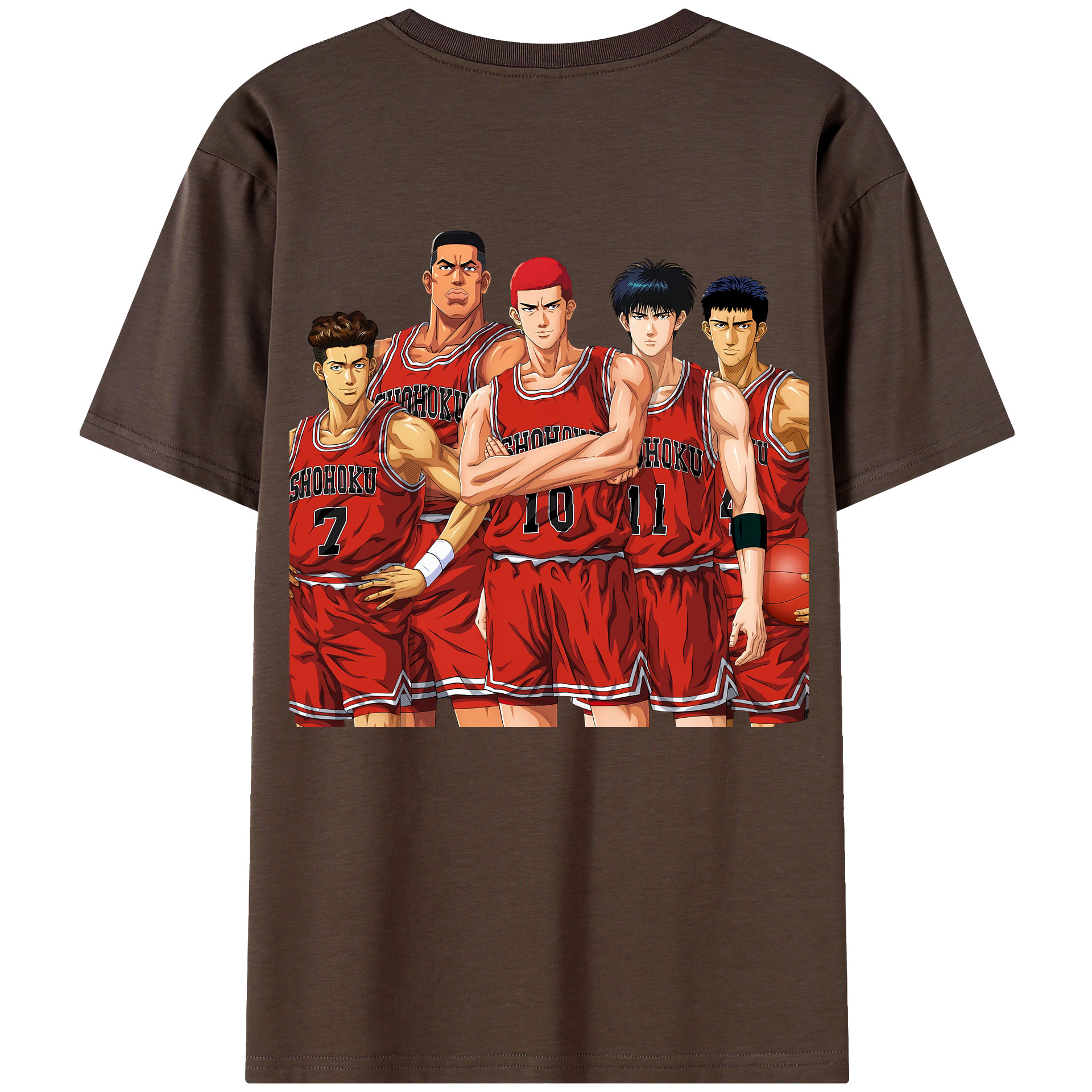 SLAM DUNK／スラムダンク 綿100％半袖Tシャツ（背面プリント）