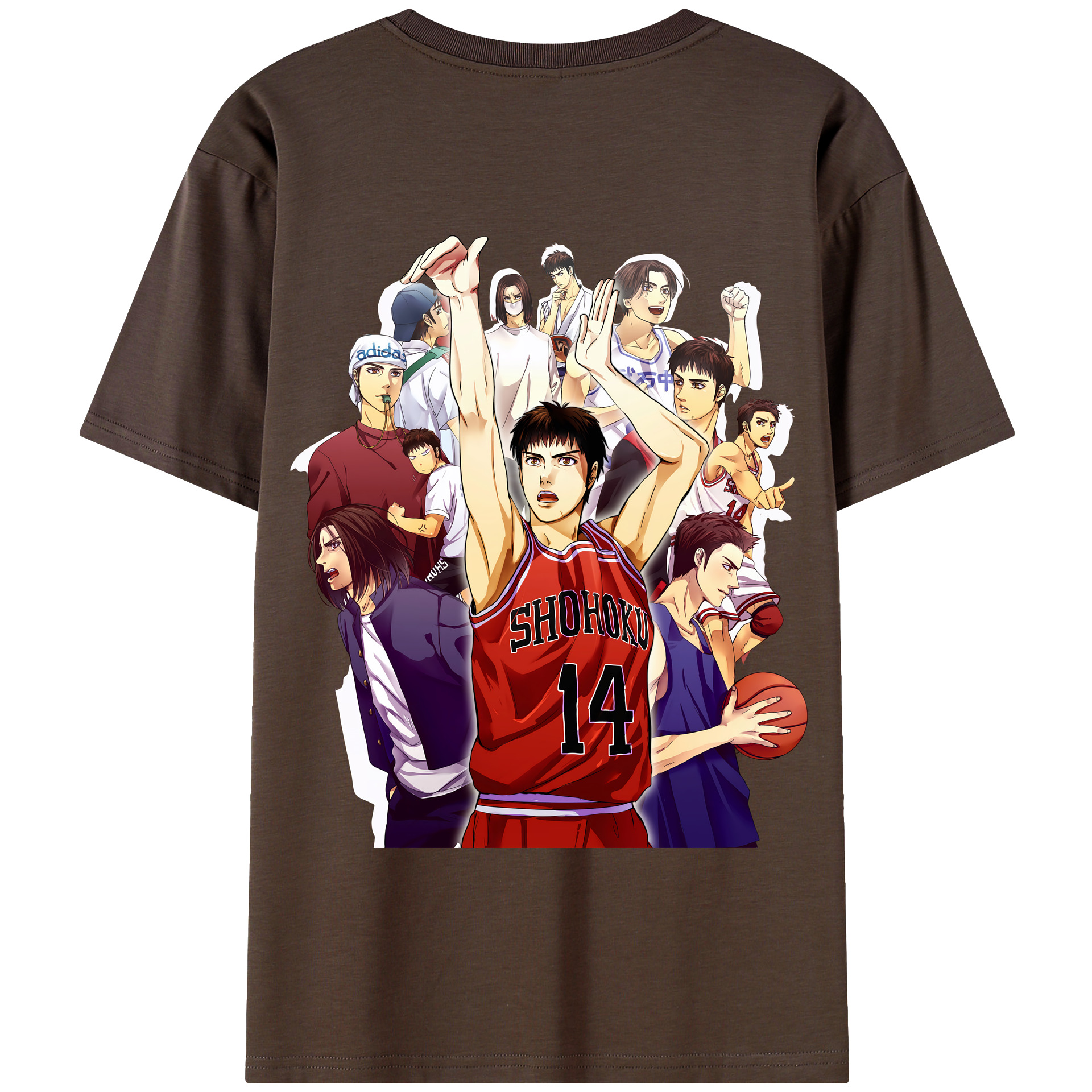 SLAM DUNK／スラムダンク 綿100％半袖Tシャツ（背面プリント）