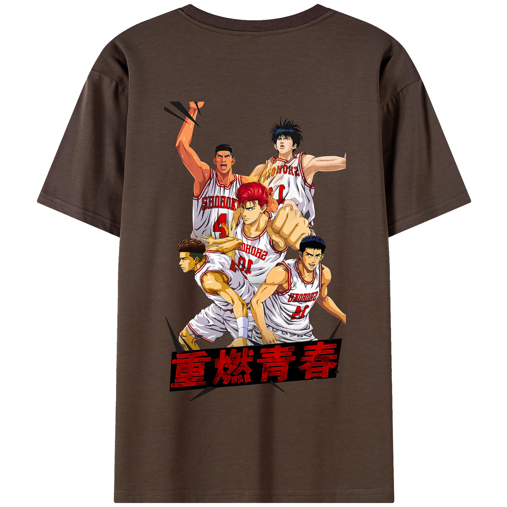 SLAM DUNK／スラムダンク 綿100％半袖Tシャツ（背面プリント）