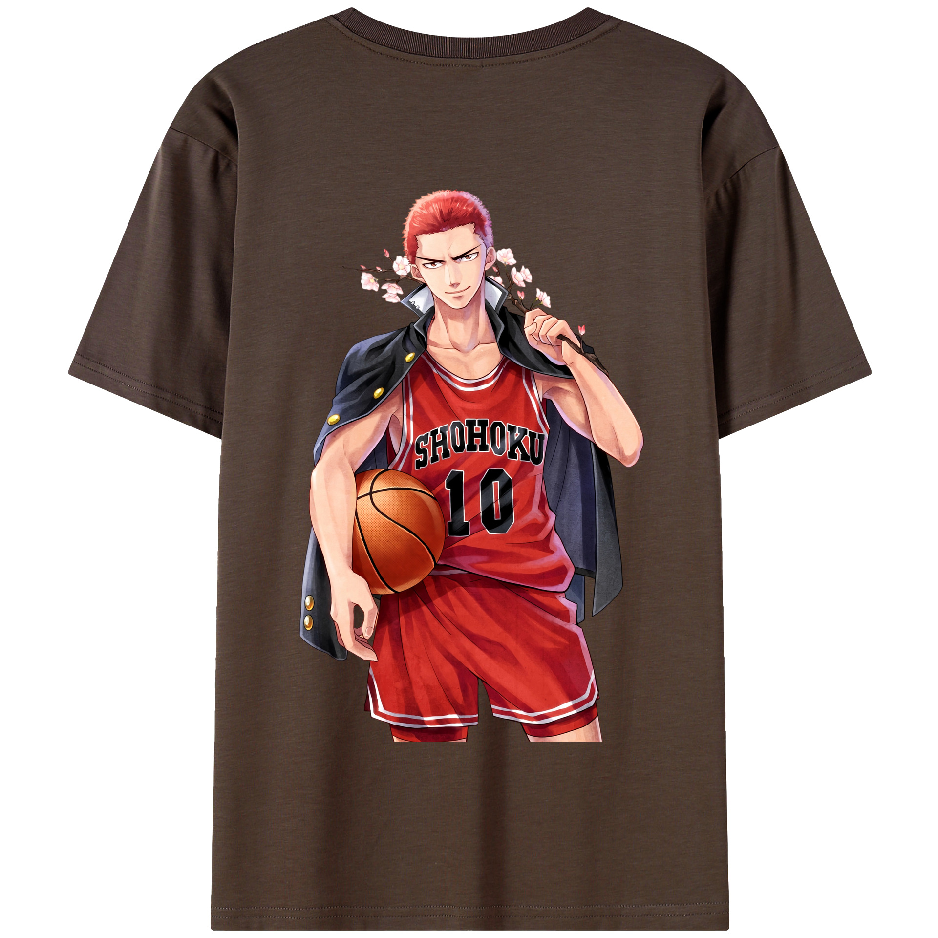 SLAM DUNK／スラムダンク 綿100％半袖Tシャツ（背面プリント）