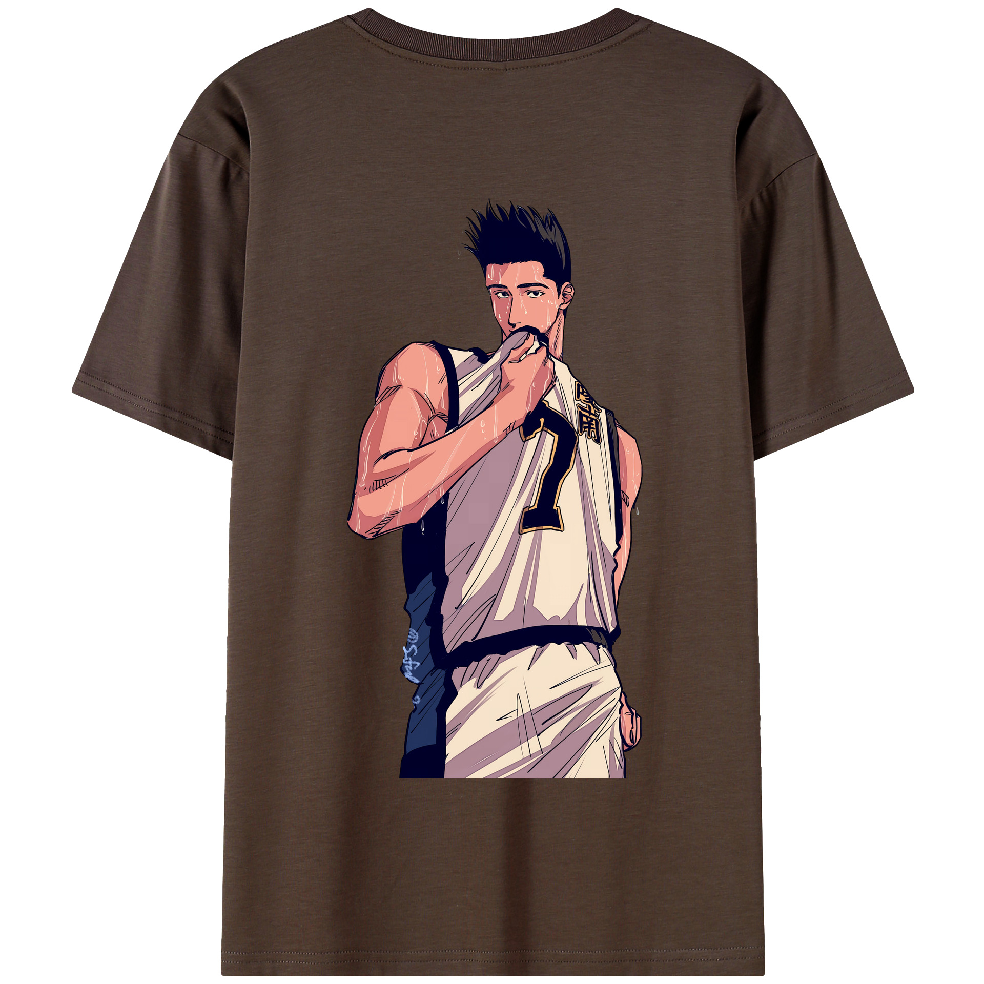 SLAM DUNK／スラムダンク 綿100％半袖Tシャツ（背面プリント）