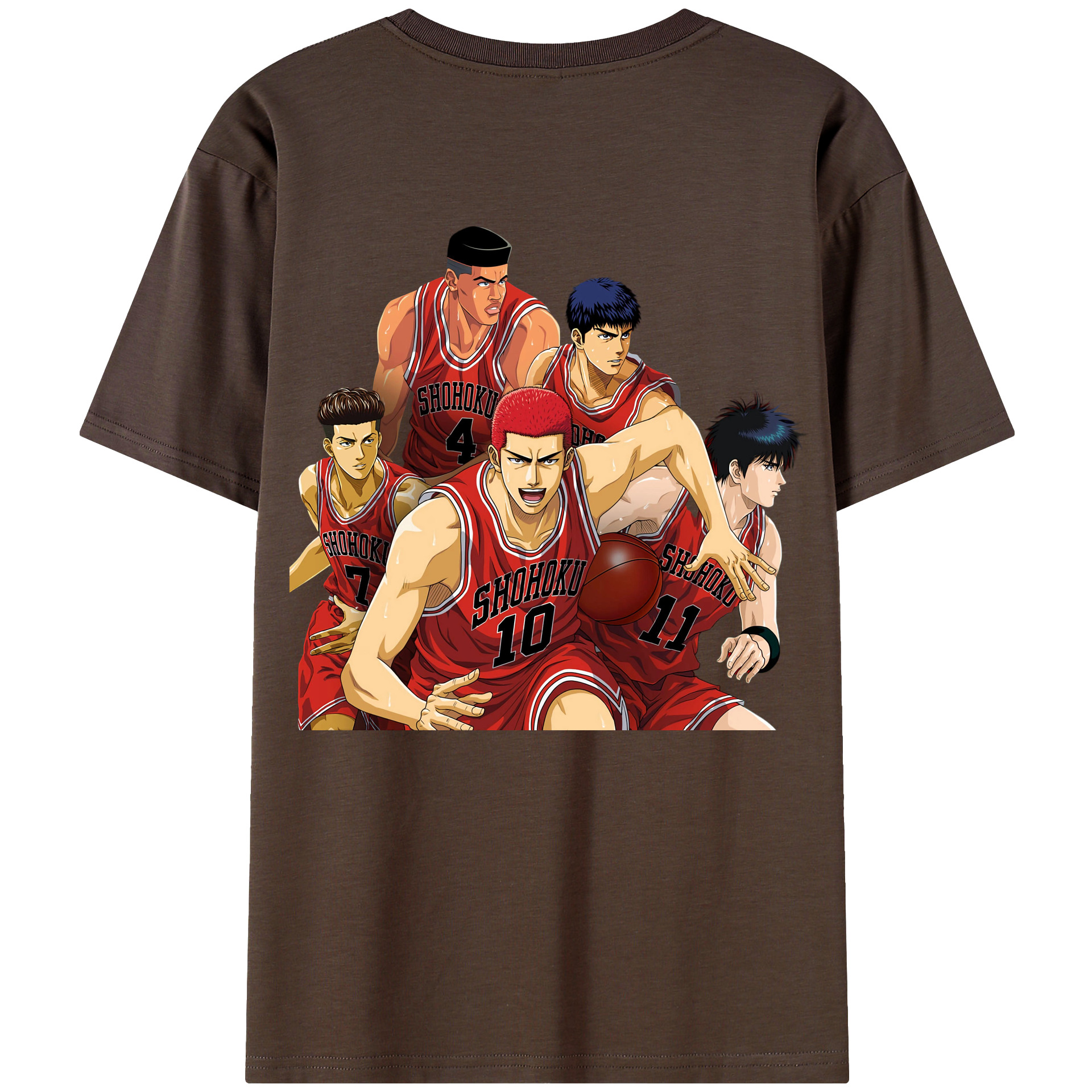 SLAM DUNK／スラムダンク 綿100％半袖Tシャツ（背面プリント）