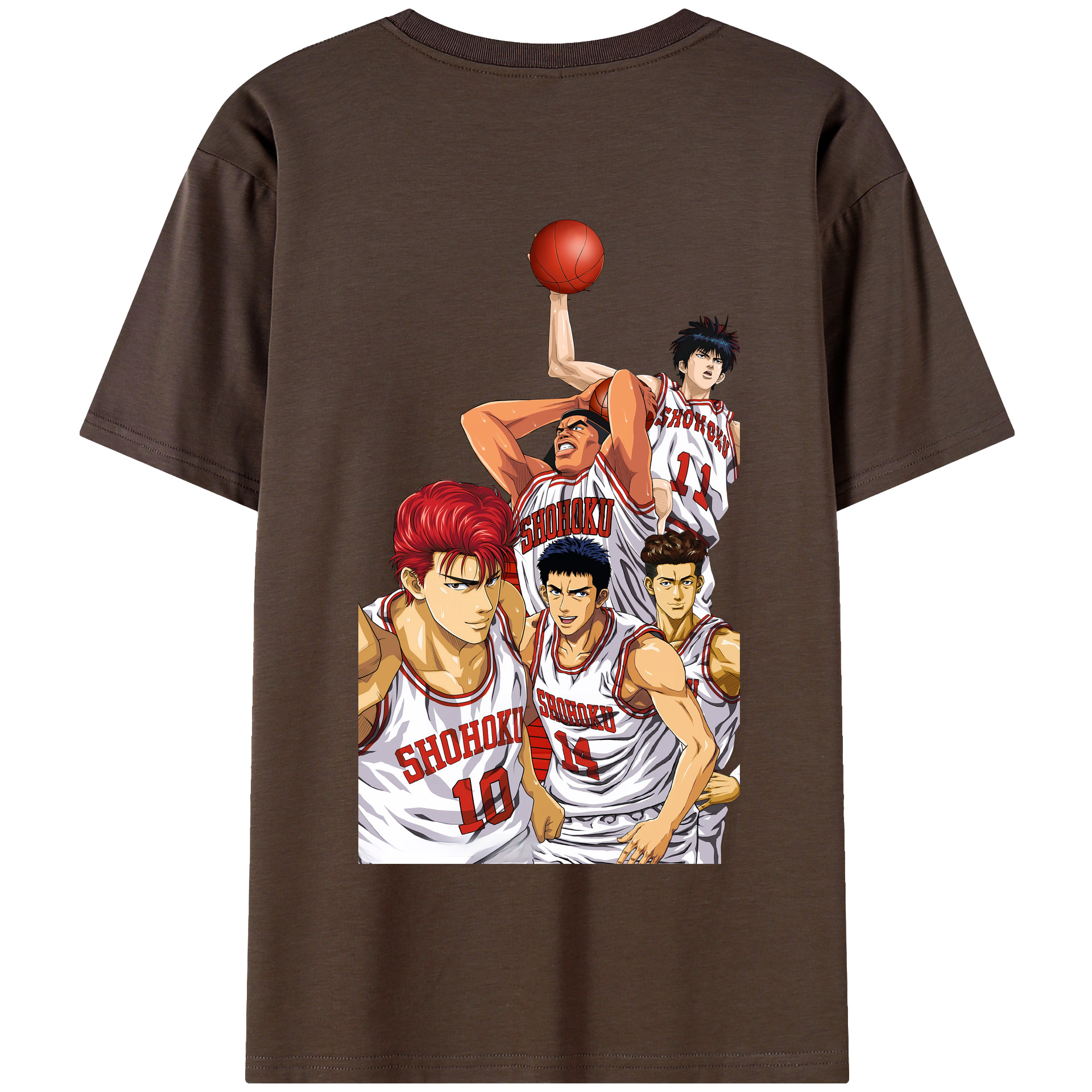 SLAM DUNK／スラムダンク 綿100％半袖Tシャツ（背面プリント）
