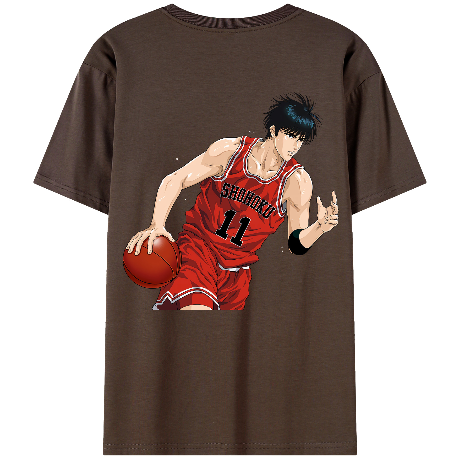 SLAM DUNK／スラムダンク 綿100％半袖Tシャツ（背面プリント）