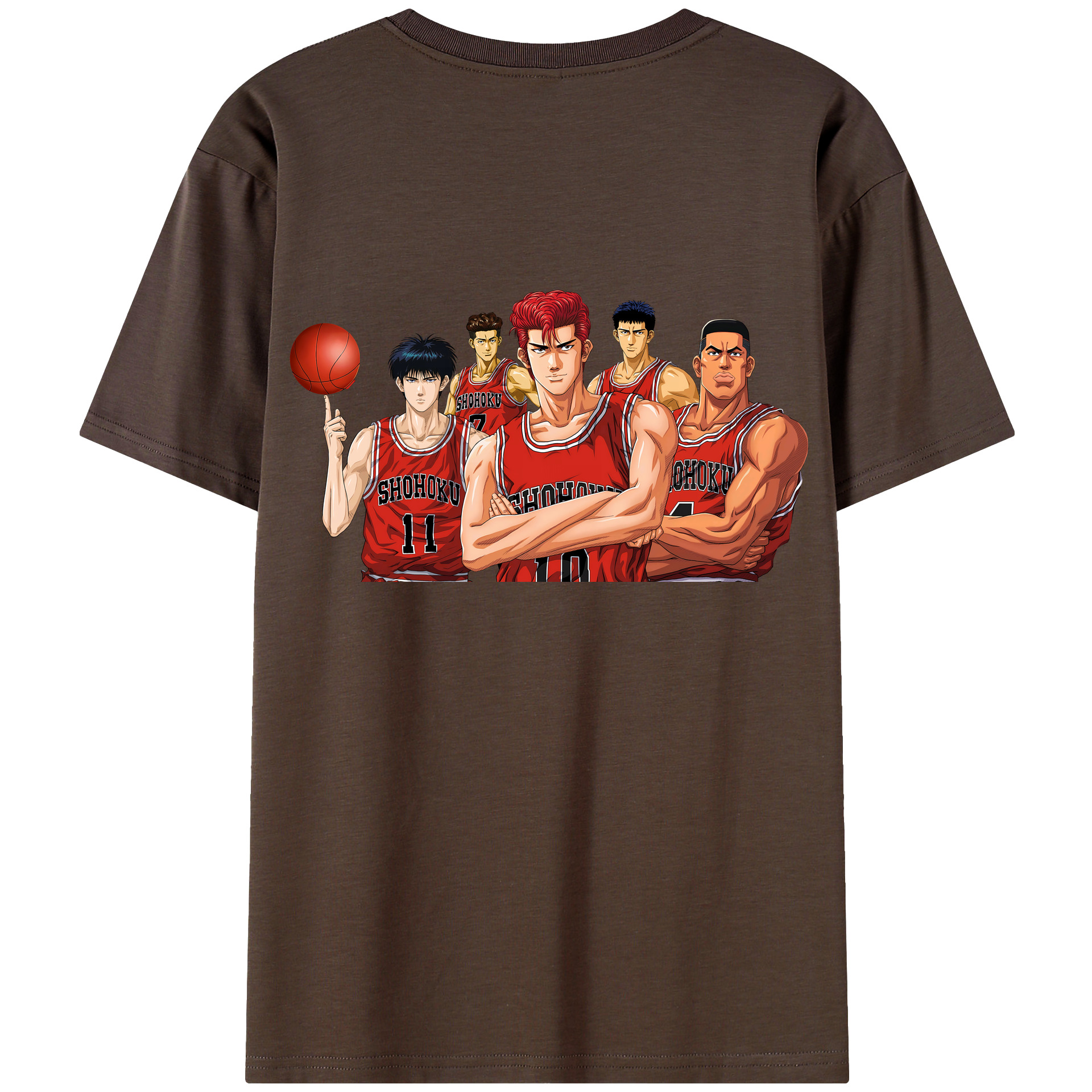 SLAM DUNK／スラムダンク 綿100％半袖Tシャツ（背面プリント）