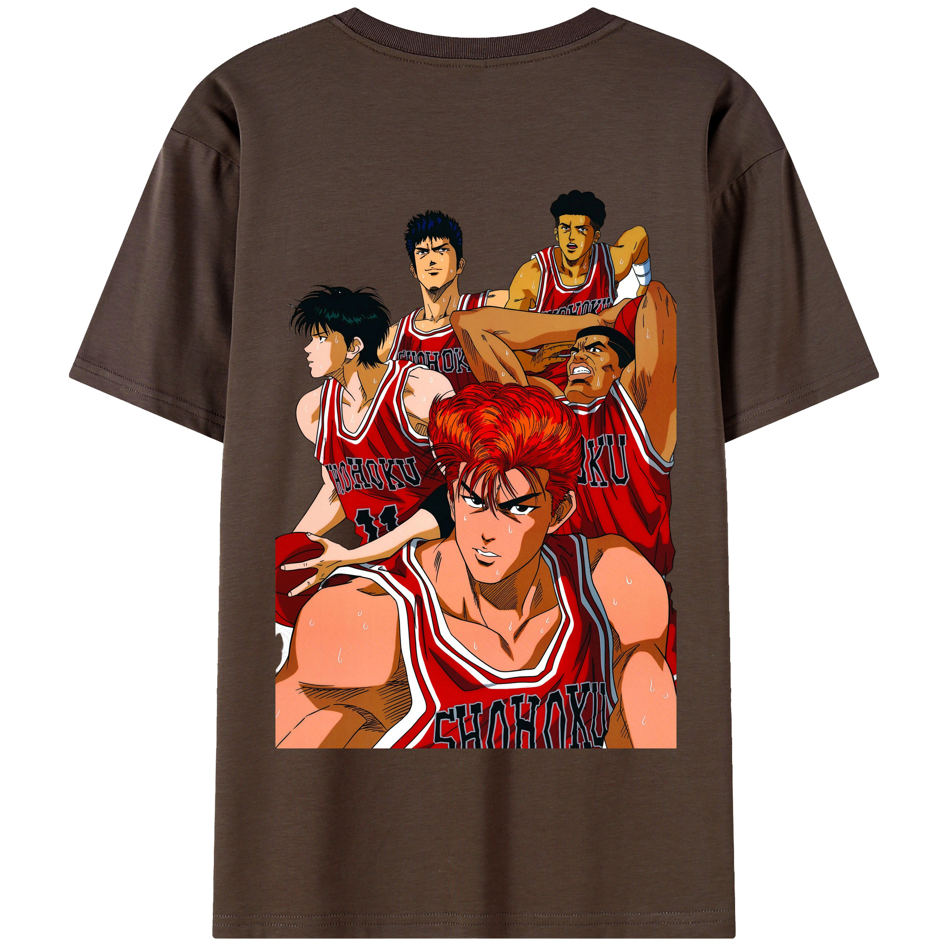 SLAM DUNK／スラムダンク 綿100％半袖Tシャツ（背面プリント）