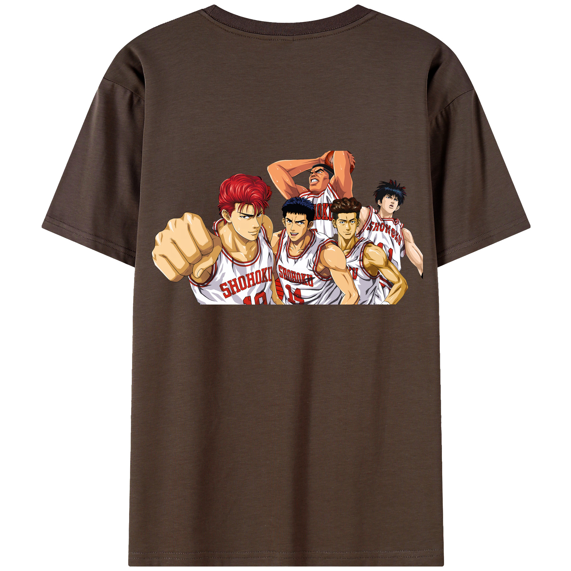 SLAM DUNK／スラムダンク 綿100％半袖Tシャツ（背面プリント）